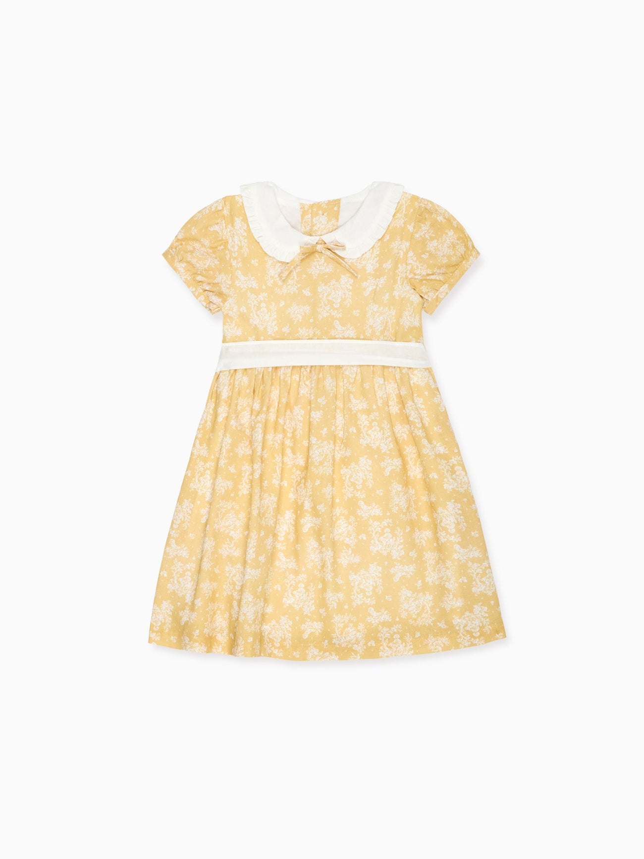 Yellow Toile Sara Girl Dress