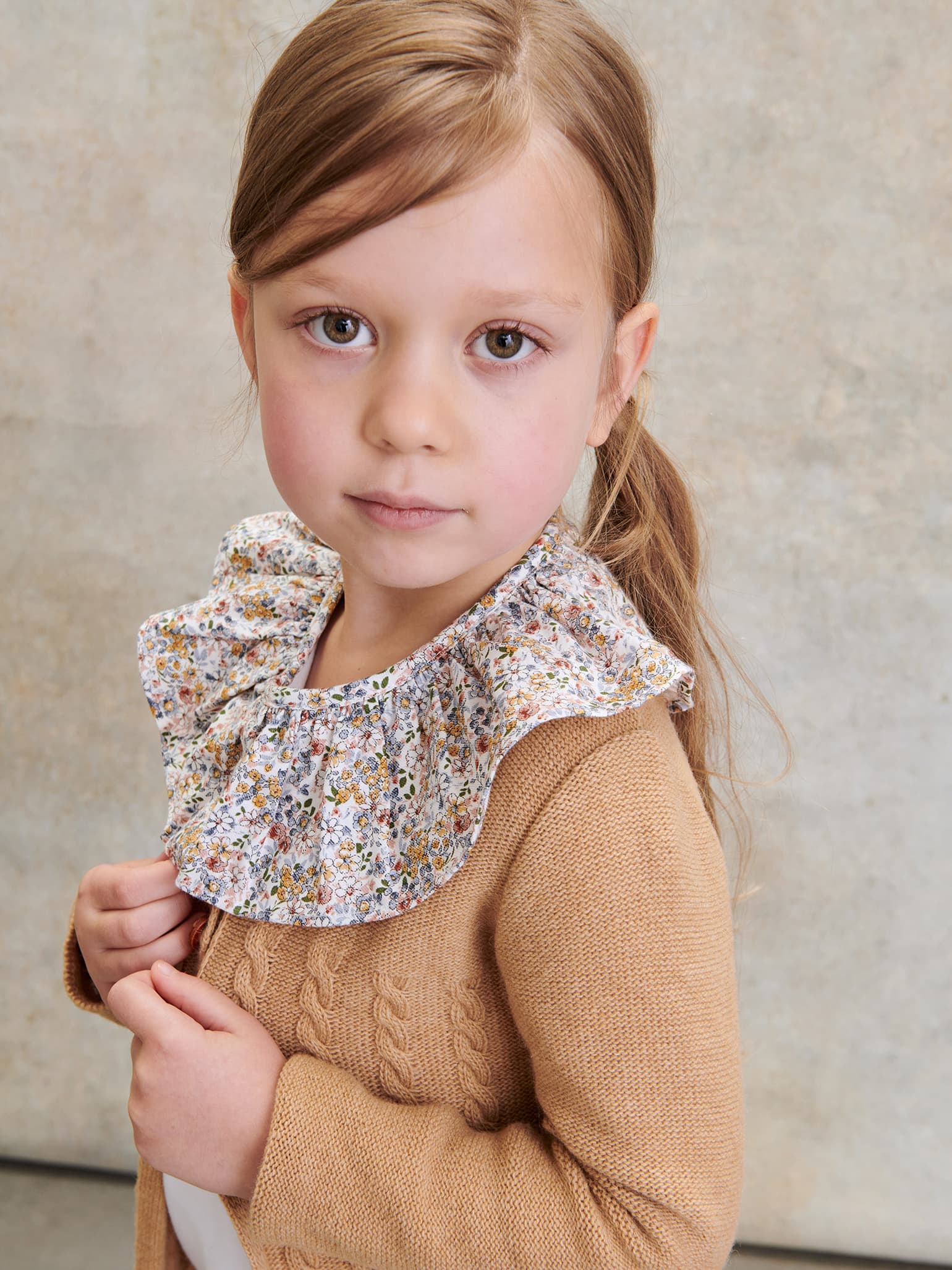 Ivory Savana Long Sleeve Girl Top