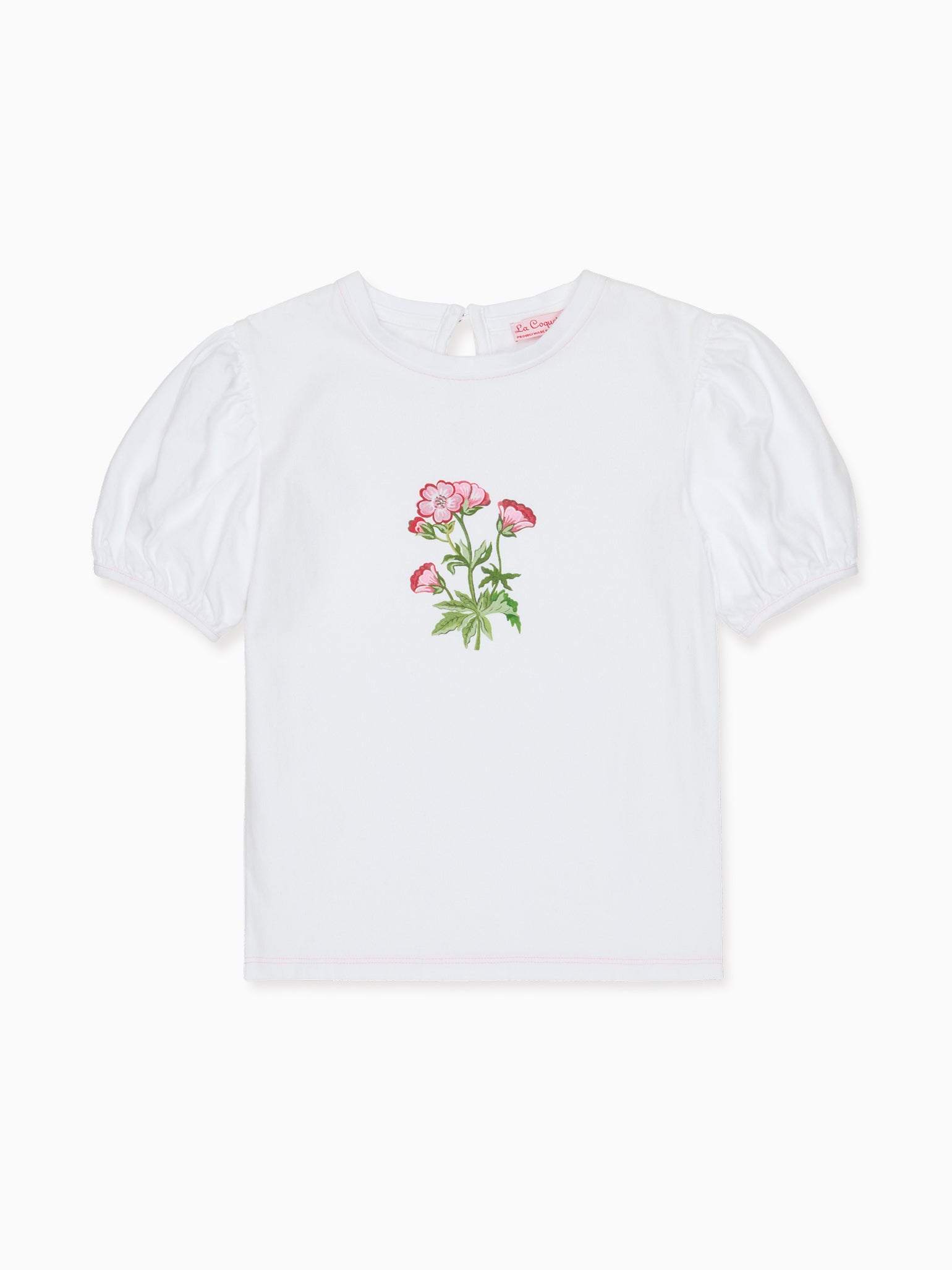 White Scarlet Girl Top