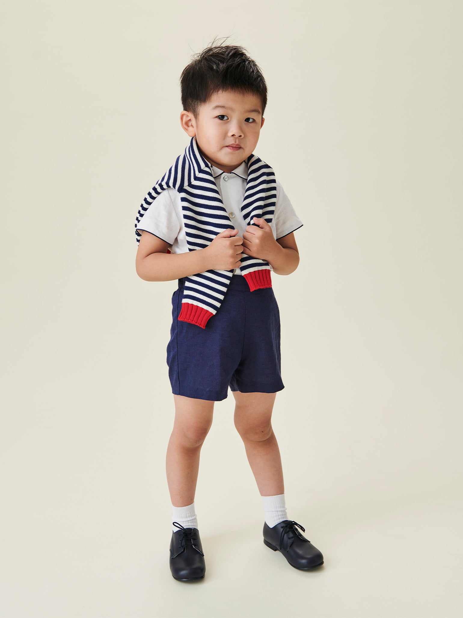 Navy Sebastian Baby Boy Set