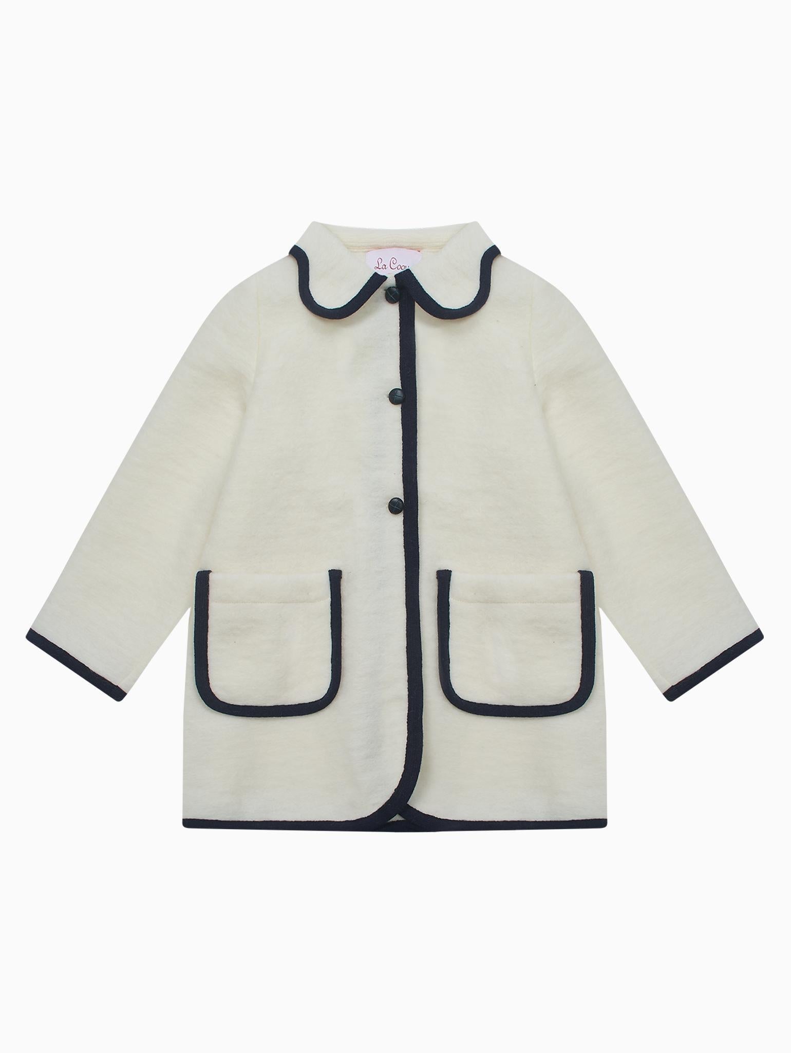 Ivory Sophia Girl Coat