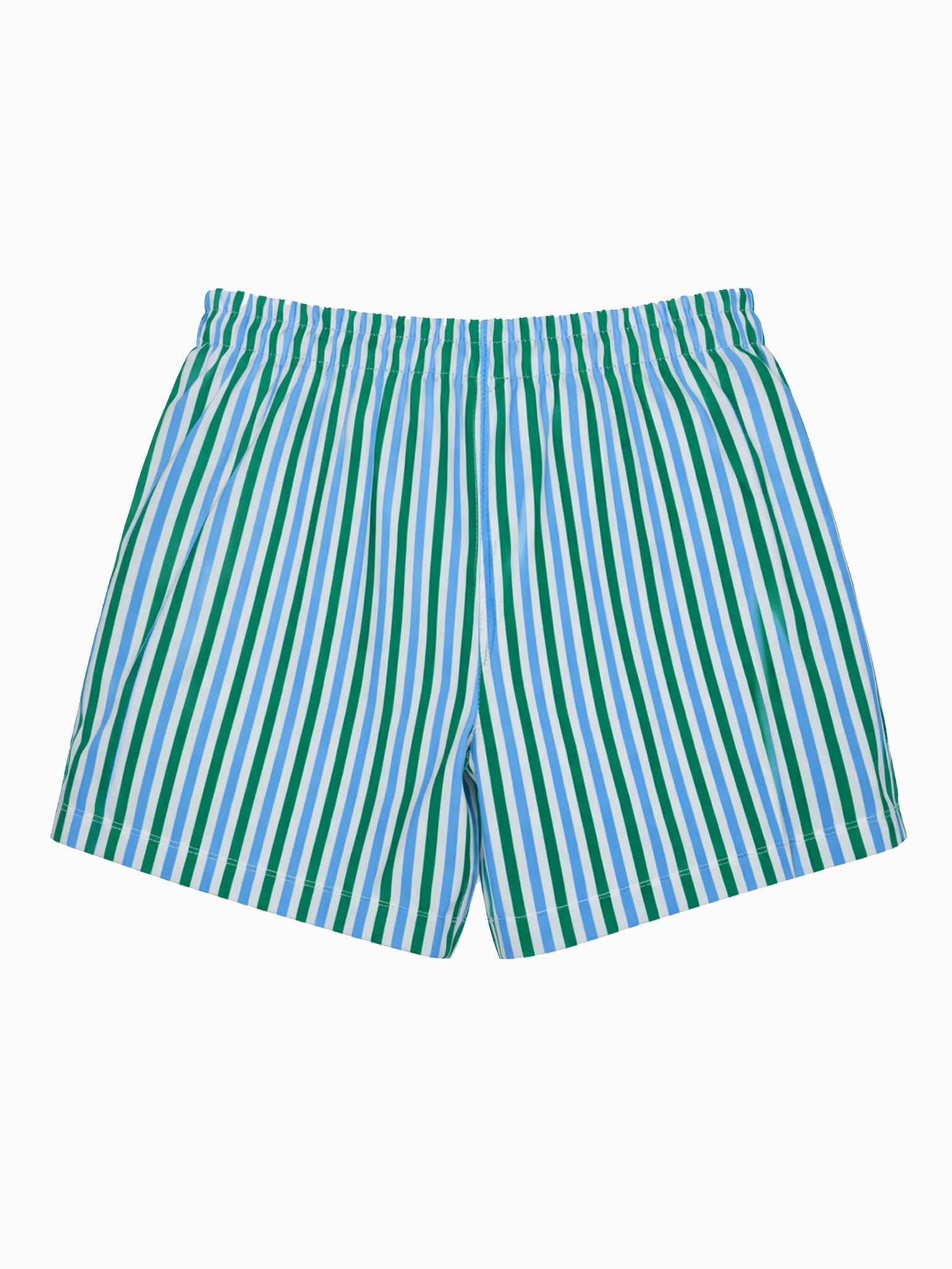 Green Stripe Bravo Boy Swim Short