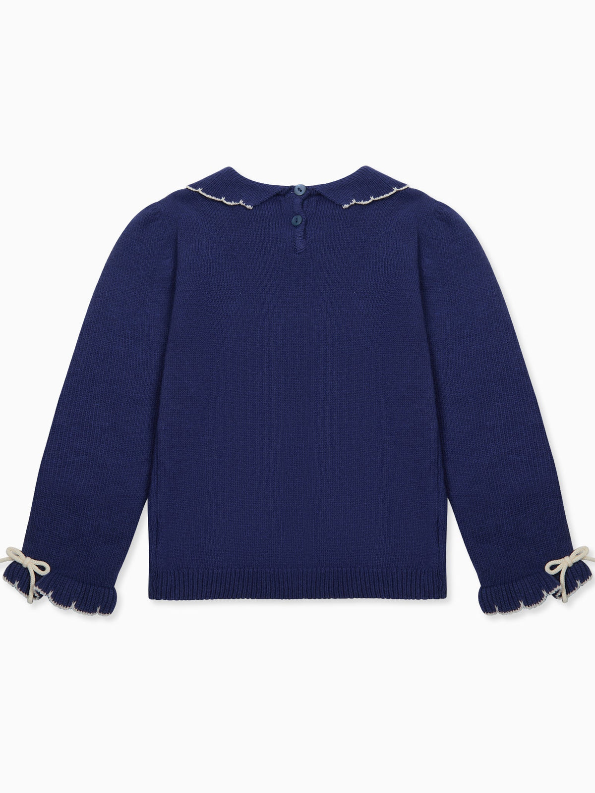 Navy Sylvia Merino Girl Jumper