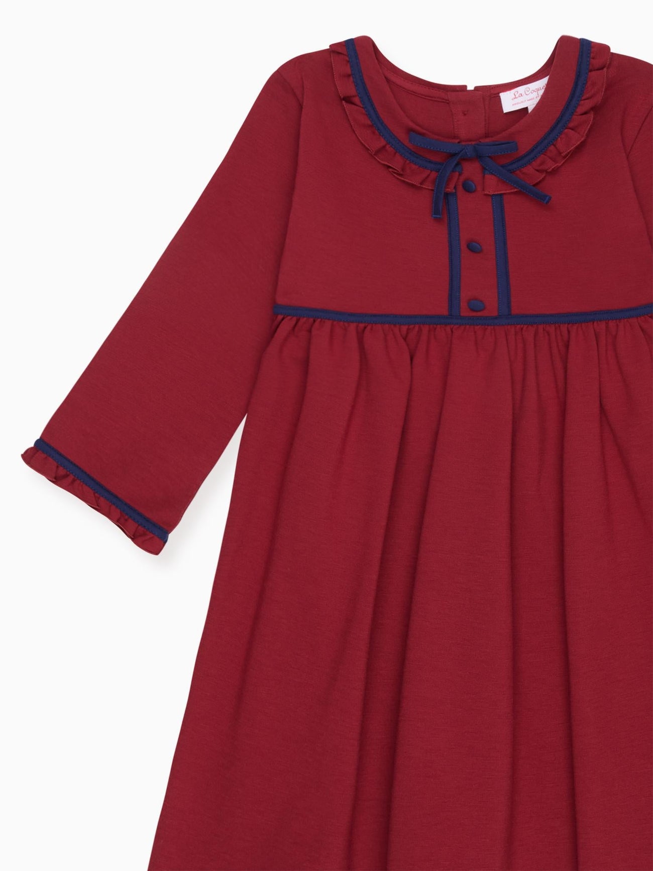 Burgundy Eviana Girl Dress