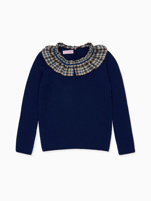 Navy Tavi Merino Girl Jumper