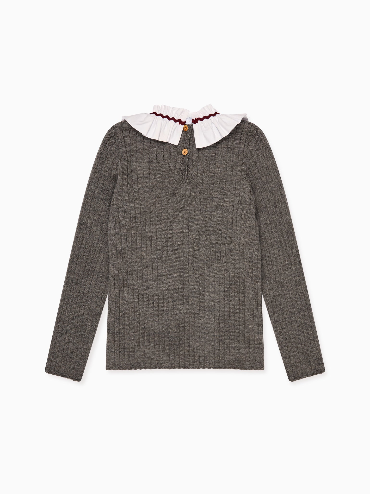 Grey Melange Tavi Merino Girl Jumper