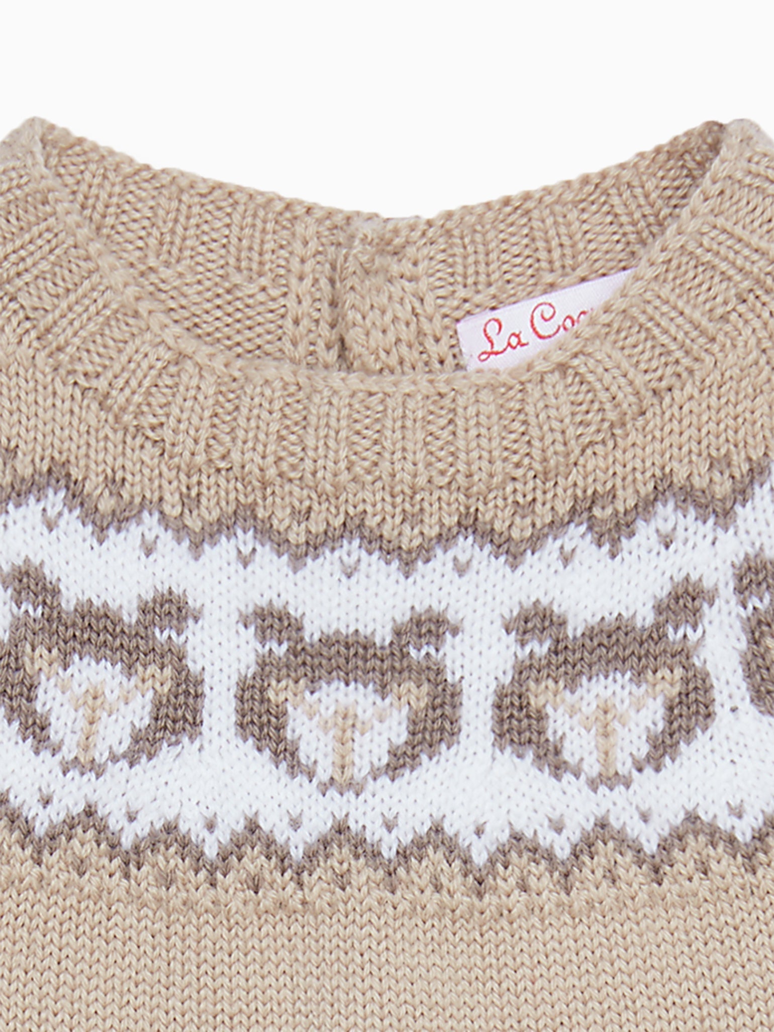 Beige Toda Merino Baby Romper
