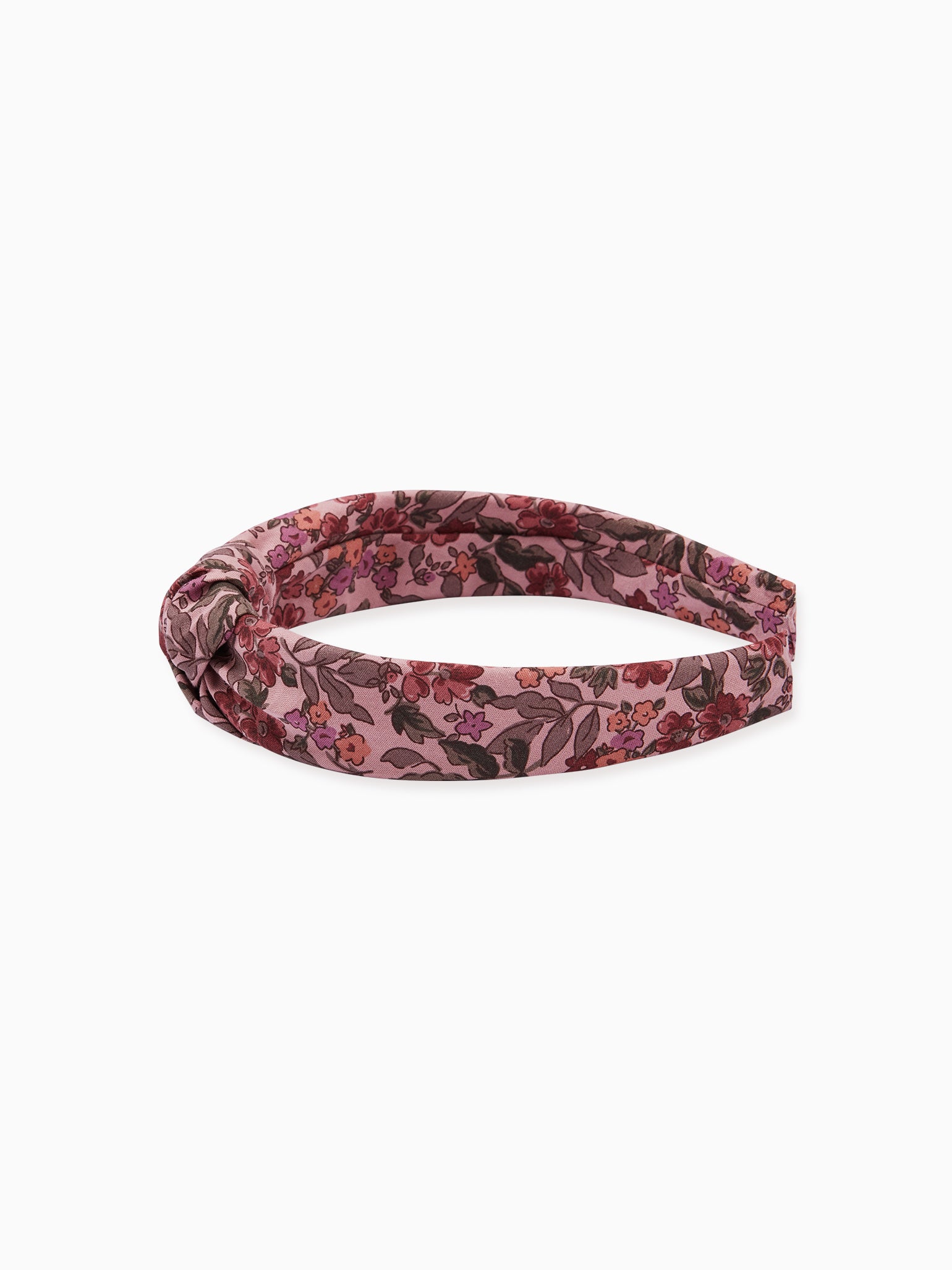 Pink Floral Top Knot Girl Hairband