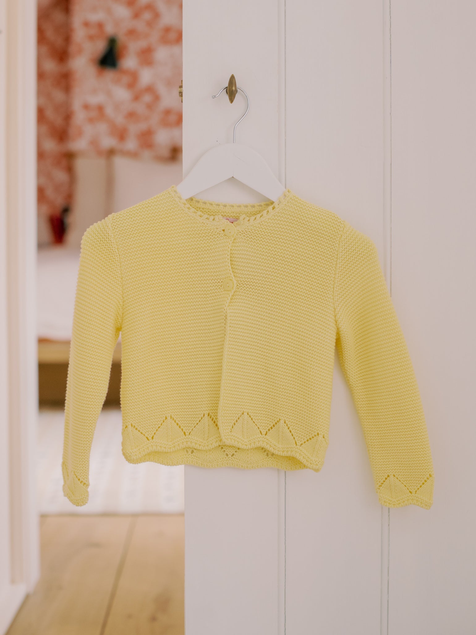 Vanilla Brisa Baby Girl Cotton Cardigan