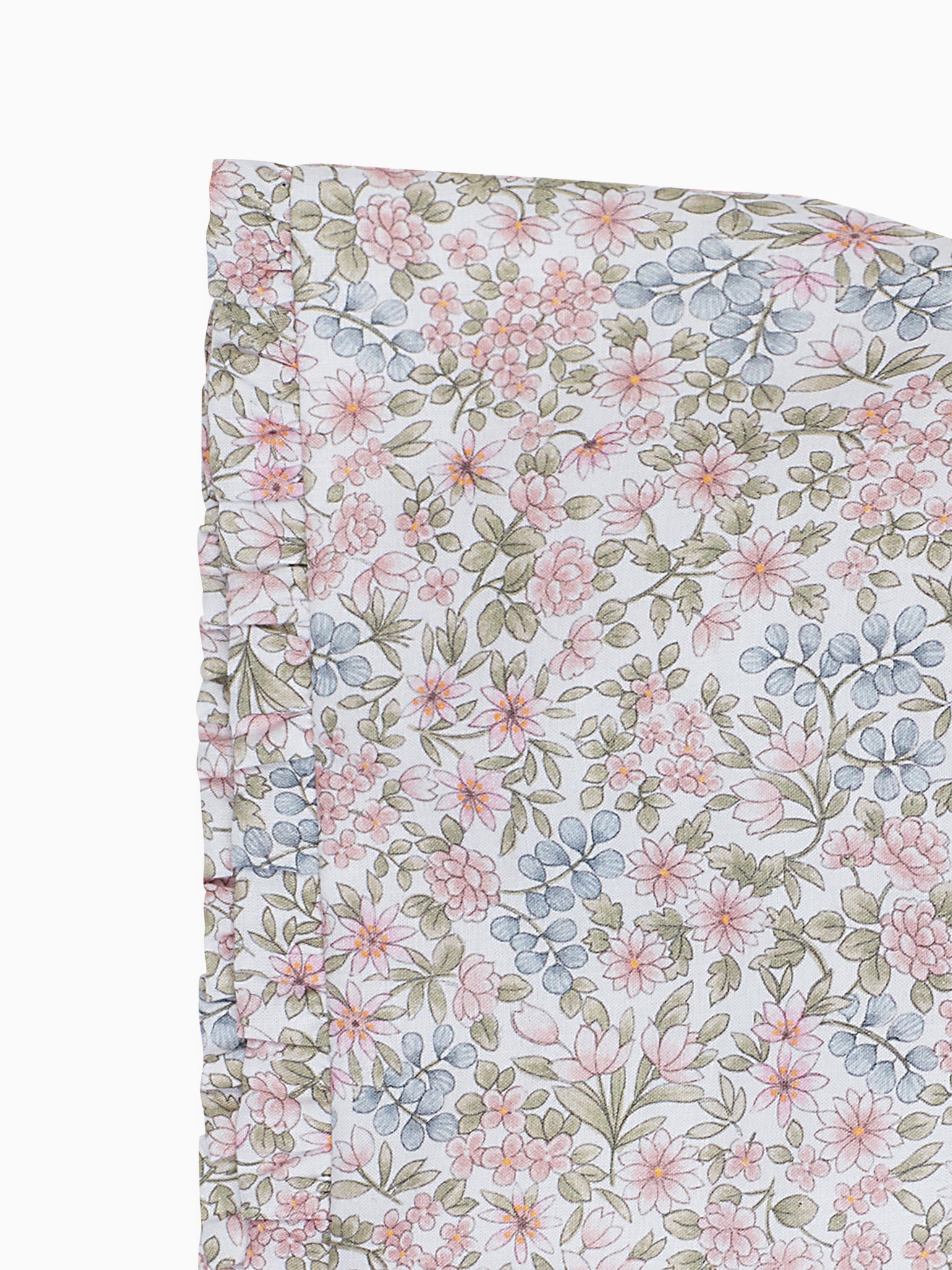 Pink Floral Varela Cotton Baby Girl Bonnet