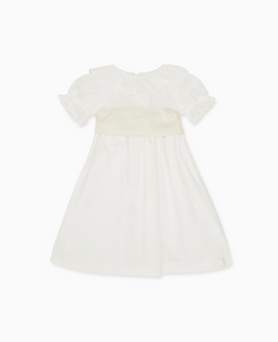White Vega Long Ceremony Girl Dress