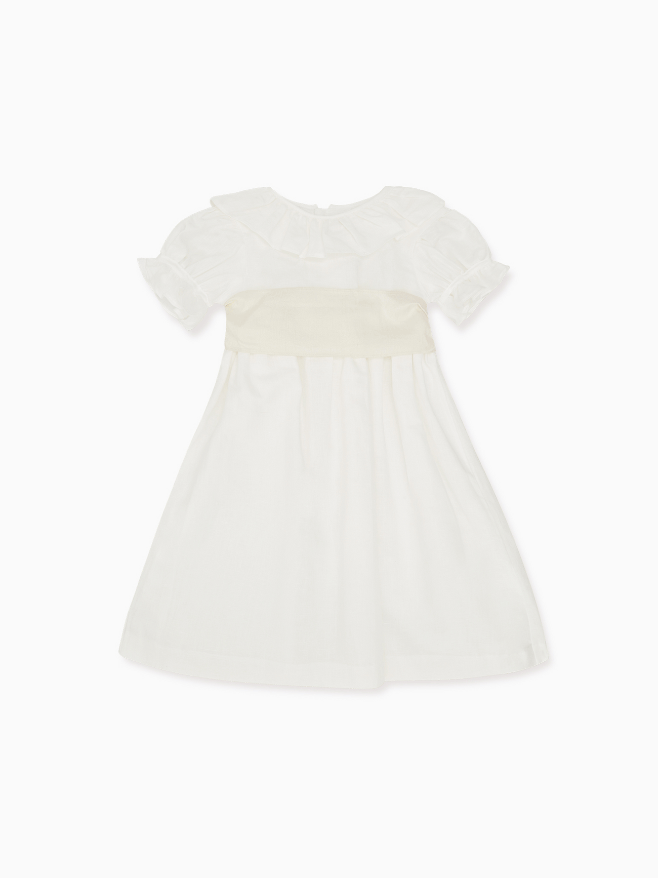 White Vega Long Ceremony Girl Dress