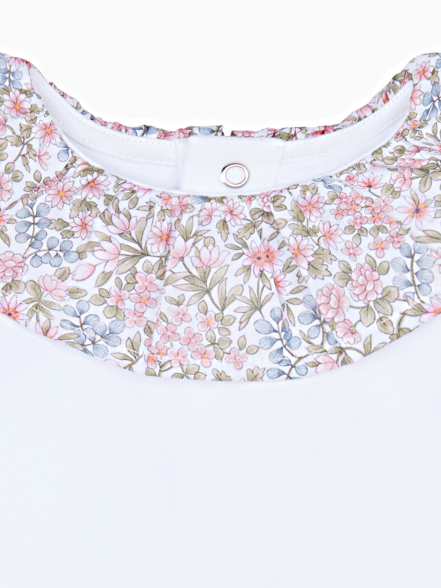 Pink Floral Viola Cotton Baby Girl Body Vest