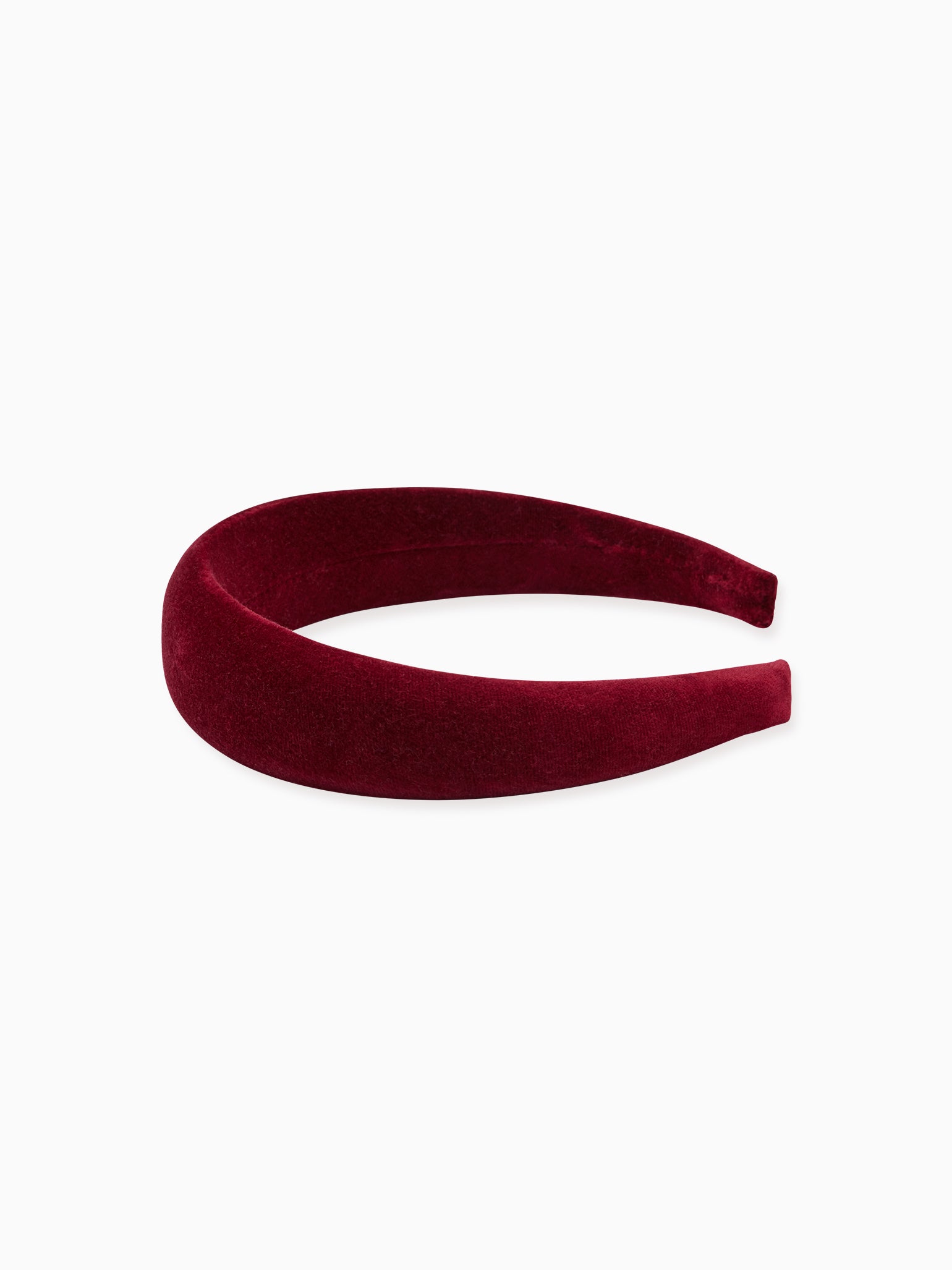 Burgundy Velvet Girl Wide Hairband