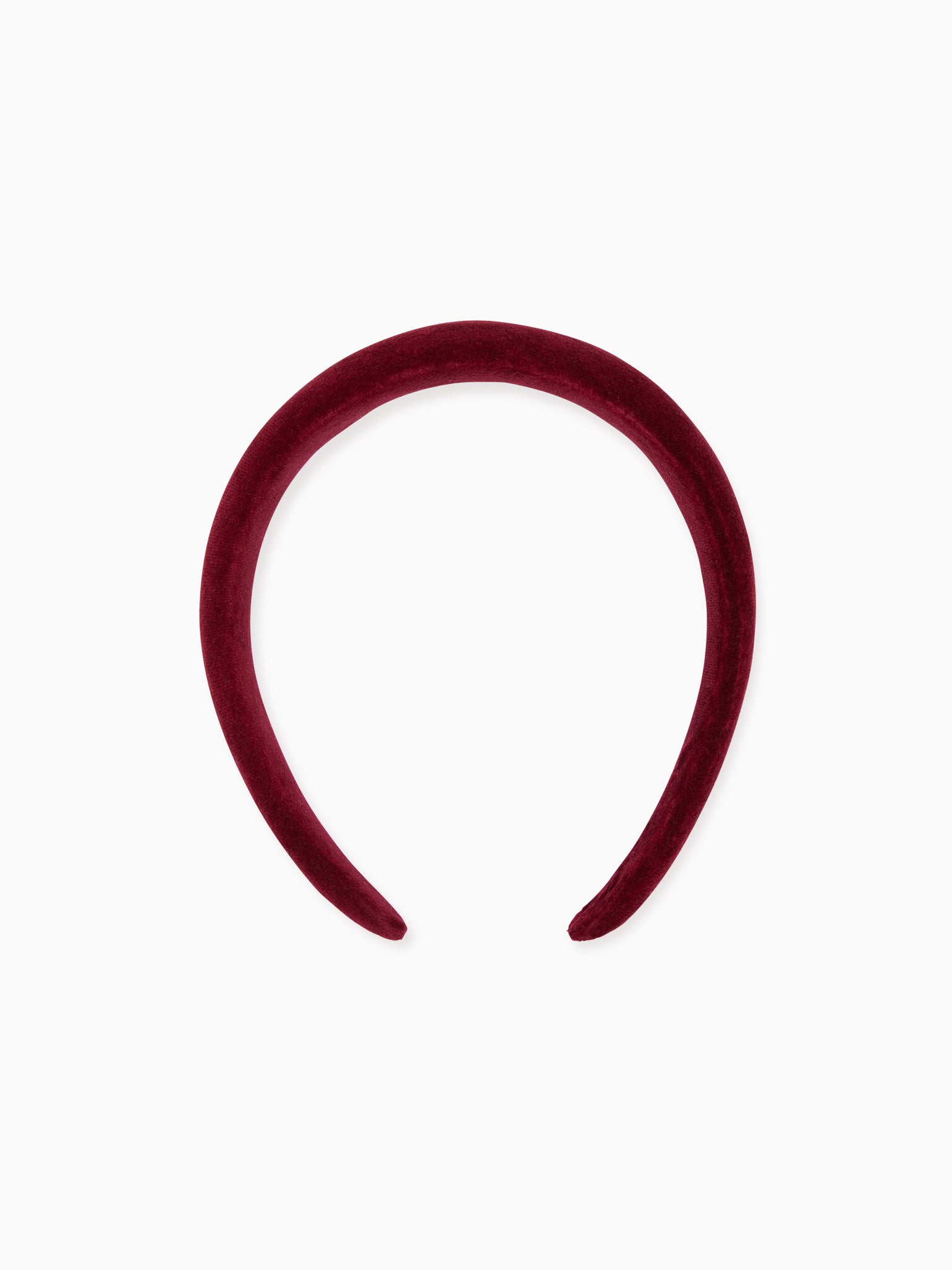 Burgundy Velvet Wide Girl Hairband