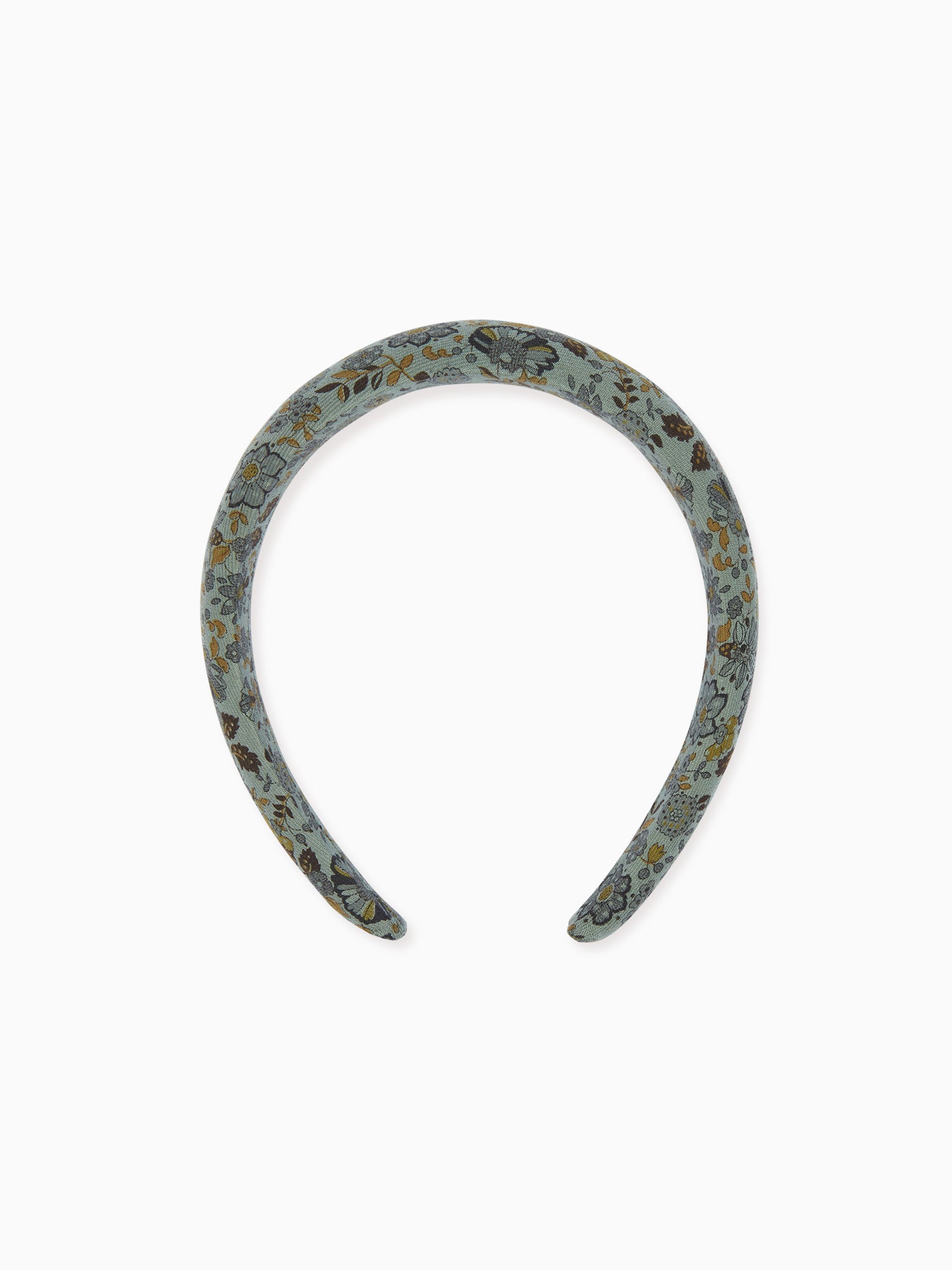 Green Floral Wide Girl Hairband