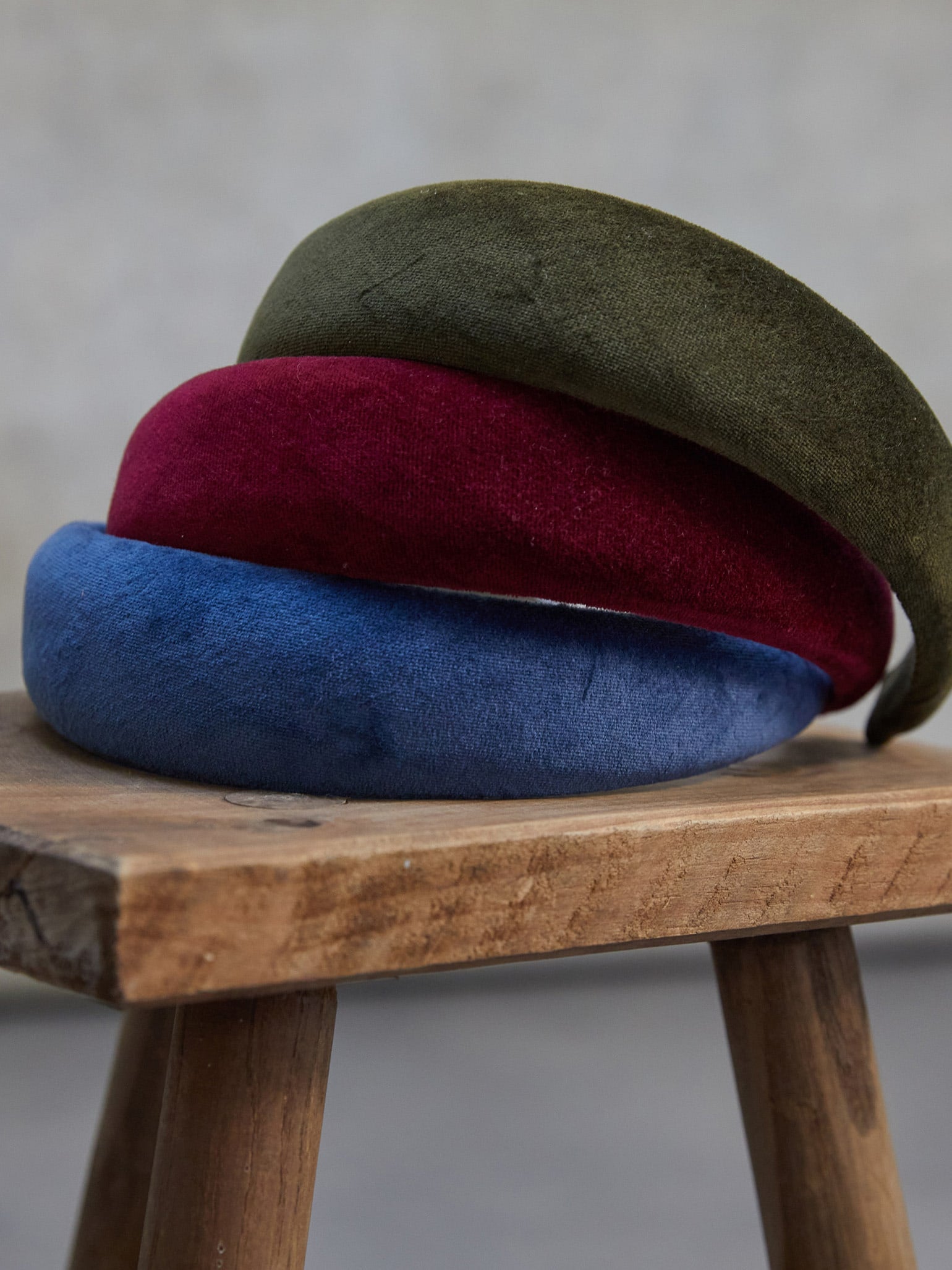 Blue Velvet Wide Girl Hairband