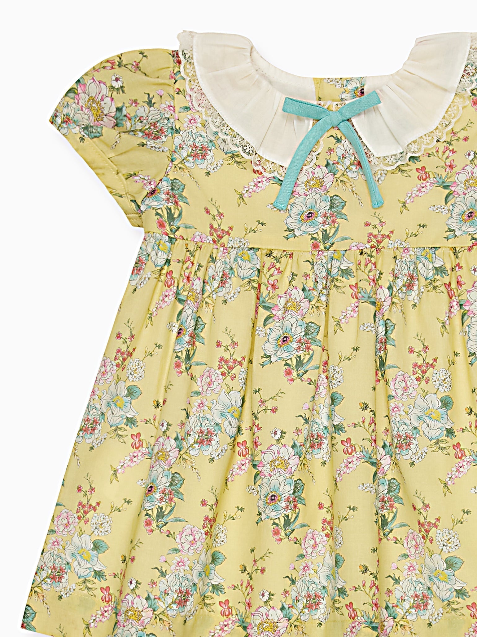 Yellow Floral Willow Baby Girl Set