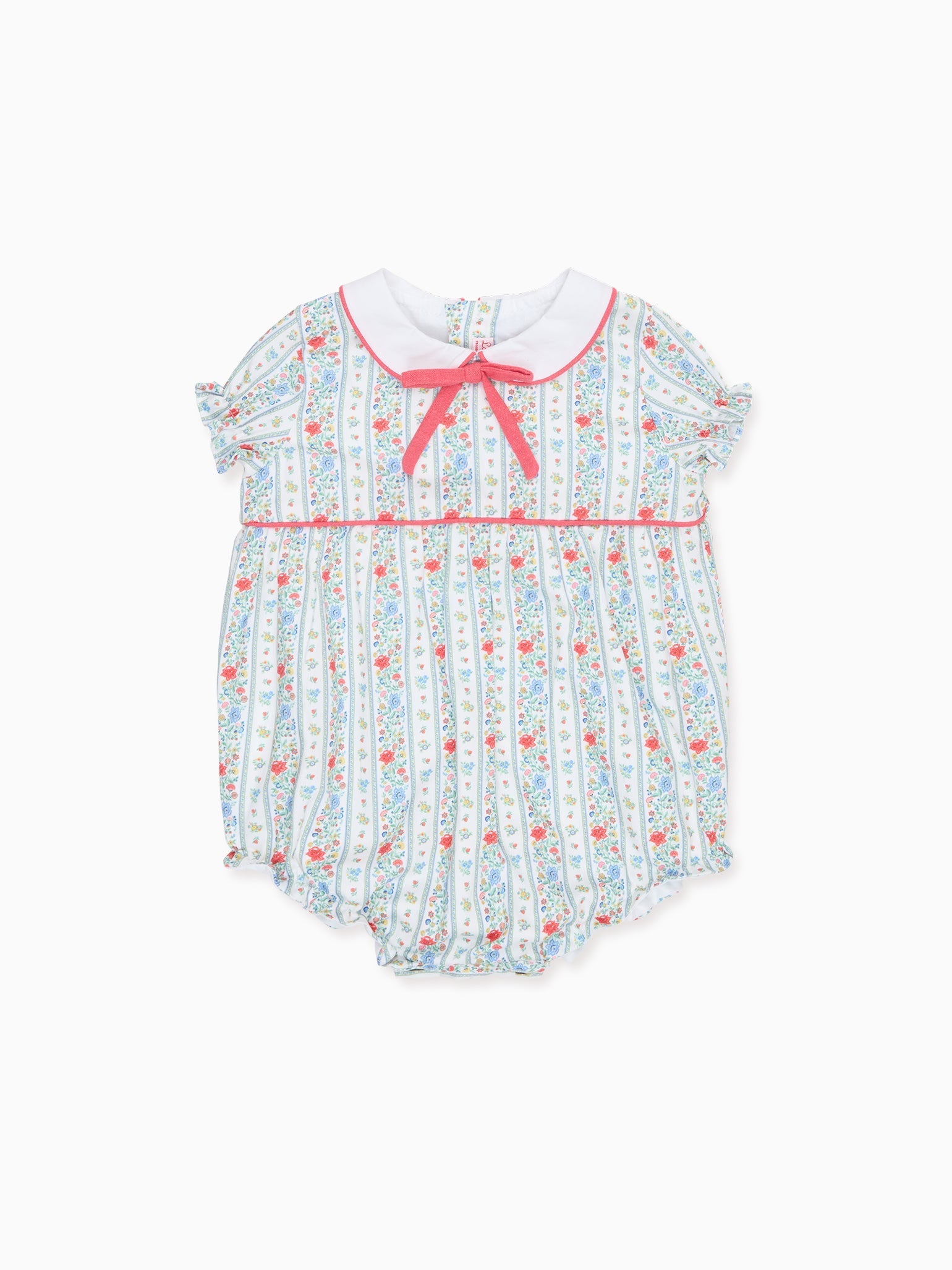 Ivory Rose Stripe Xana Baby Girl Romper