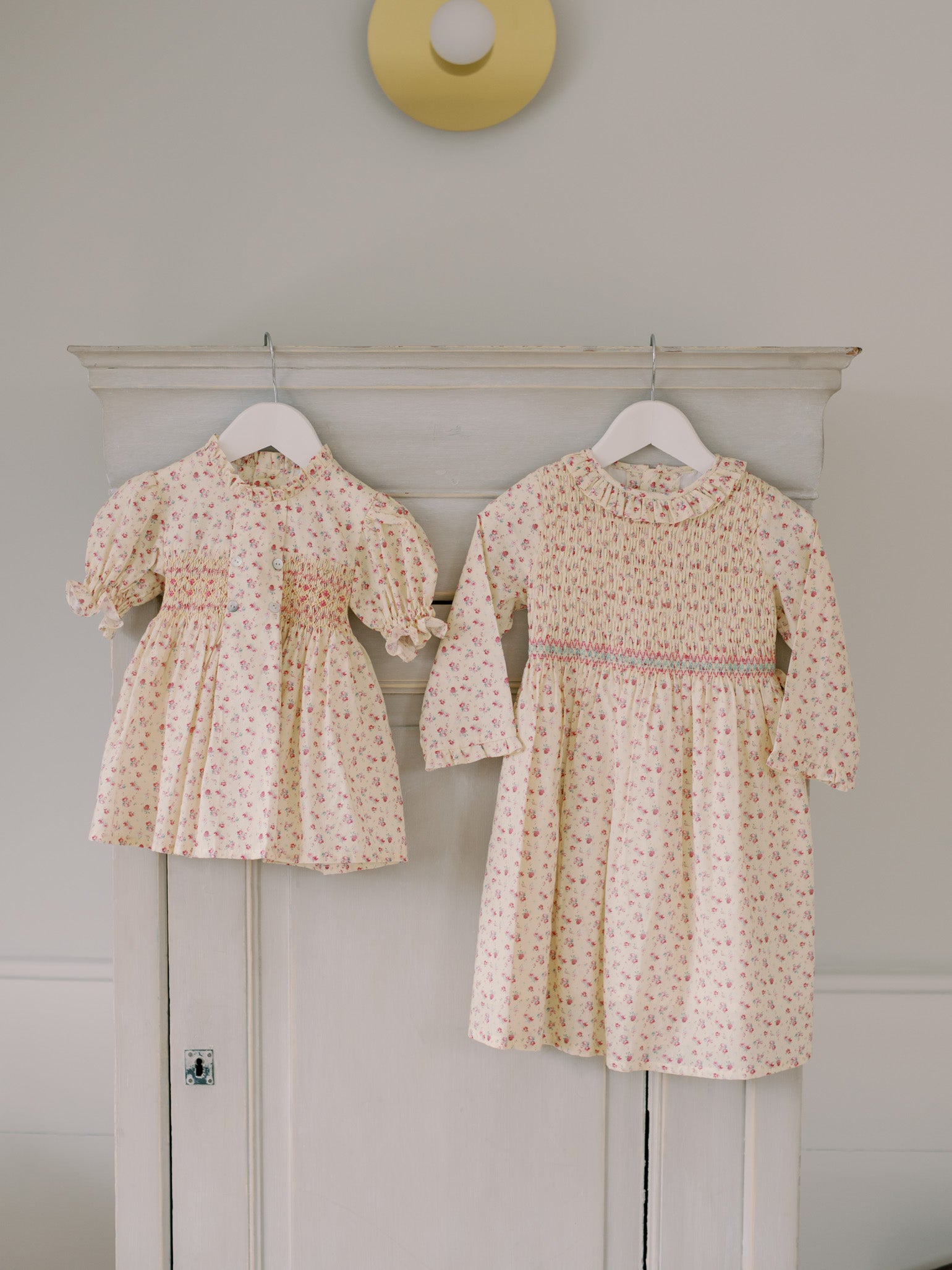Yellow Floral Carlota Girl Smock Dress