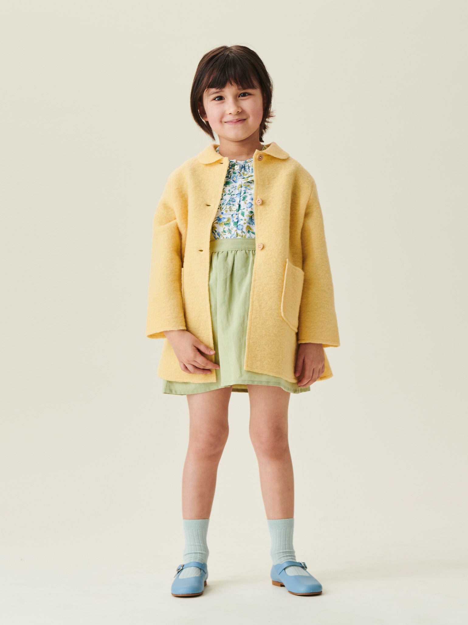 Pistachio Agata Girl Linen Mix Skirt