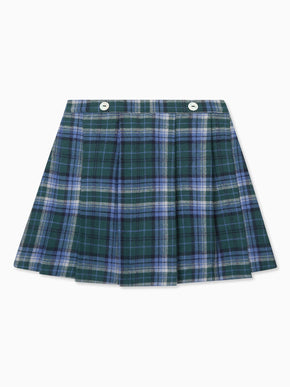 Green Check Zola Girl Kilt Skirt