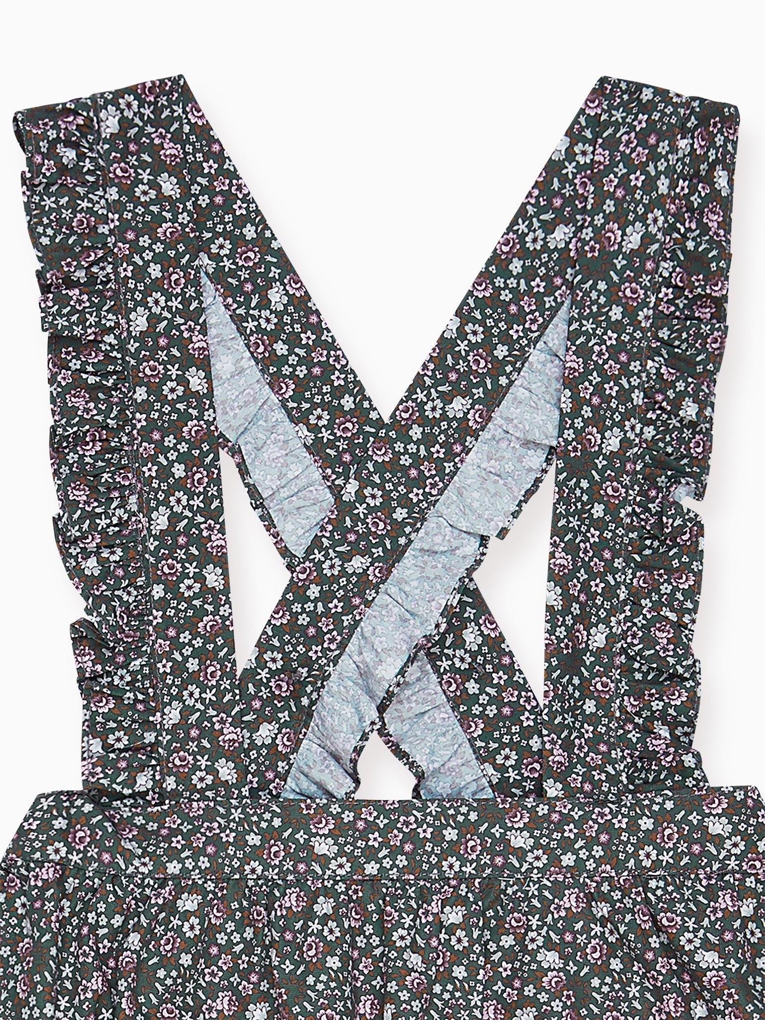 Green Floral Agata Girl Skirt