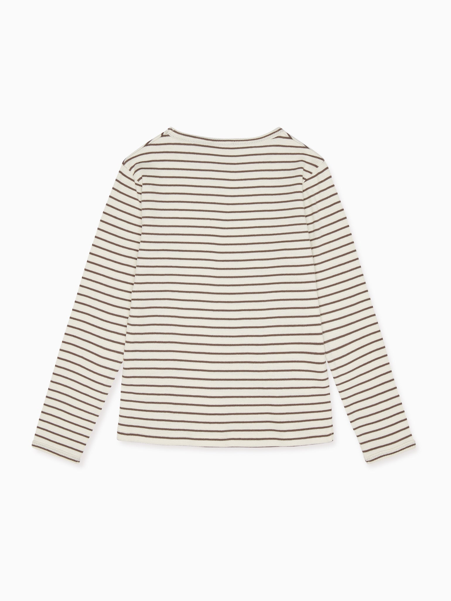 Latte Stripe Alamo Long Sleeve Top