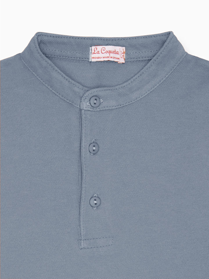 Light Blue Alcon Boy Polo Shirt
