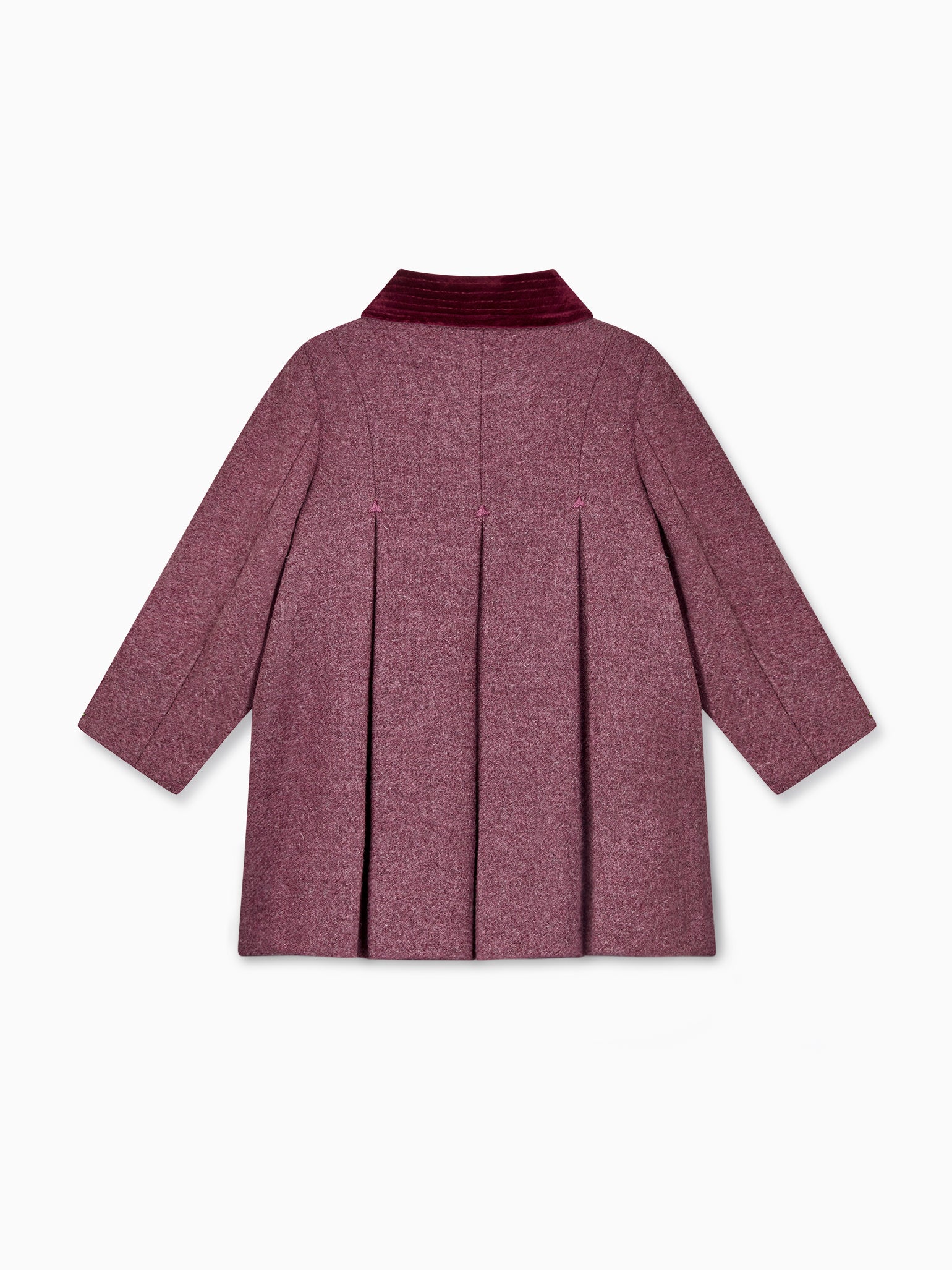 Burgundy Anisa Girl Wool Coat