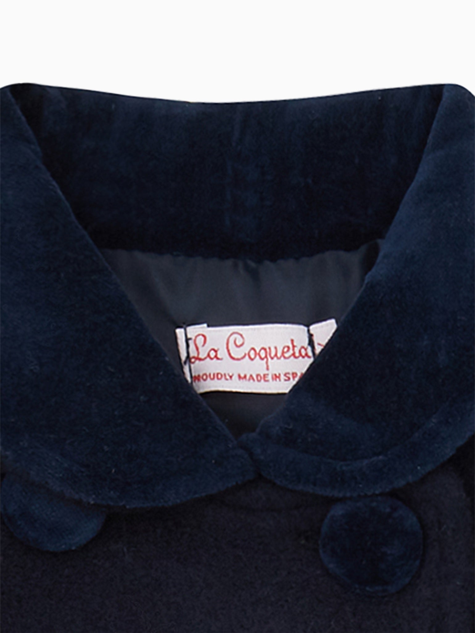 Navy Arrieta Girl Wool Coat