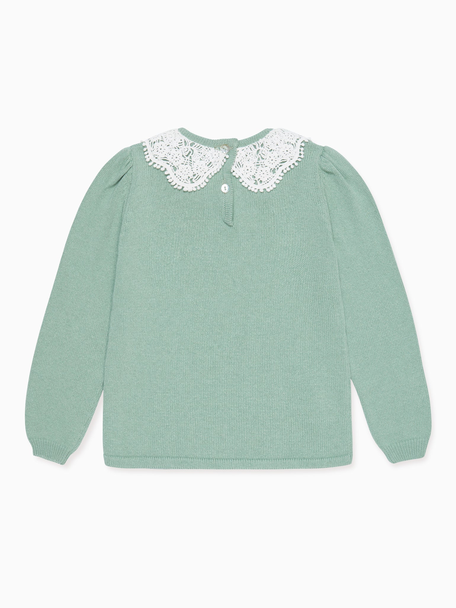 Sage Green Blanca Merino Merino Girl Jumper
