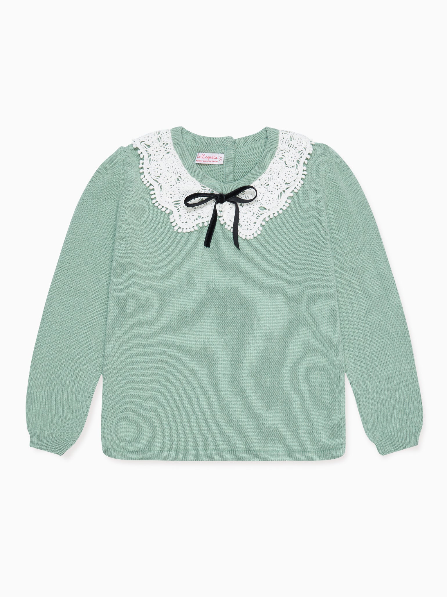 Sage Green Blanca Merino Merino Girl Jumper