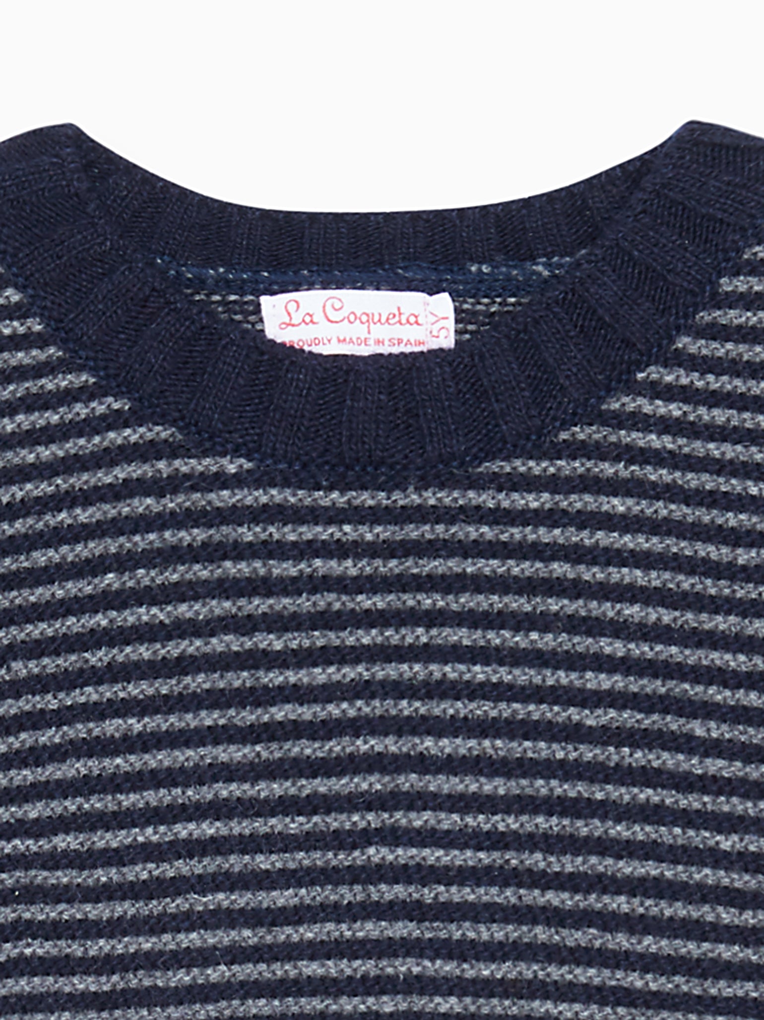 Navy Stripe Bromo Merino Boy Jumper