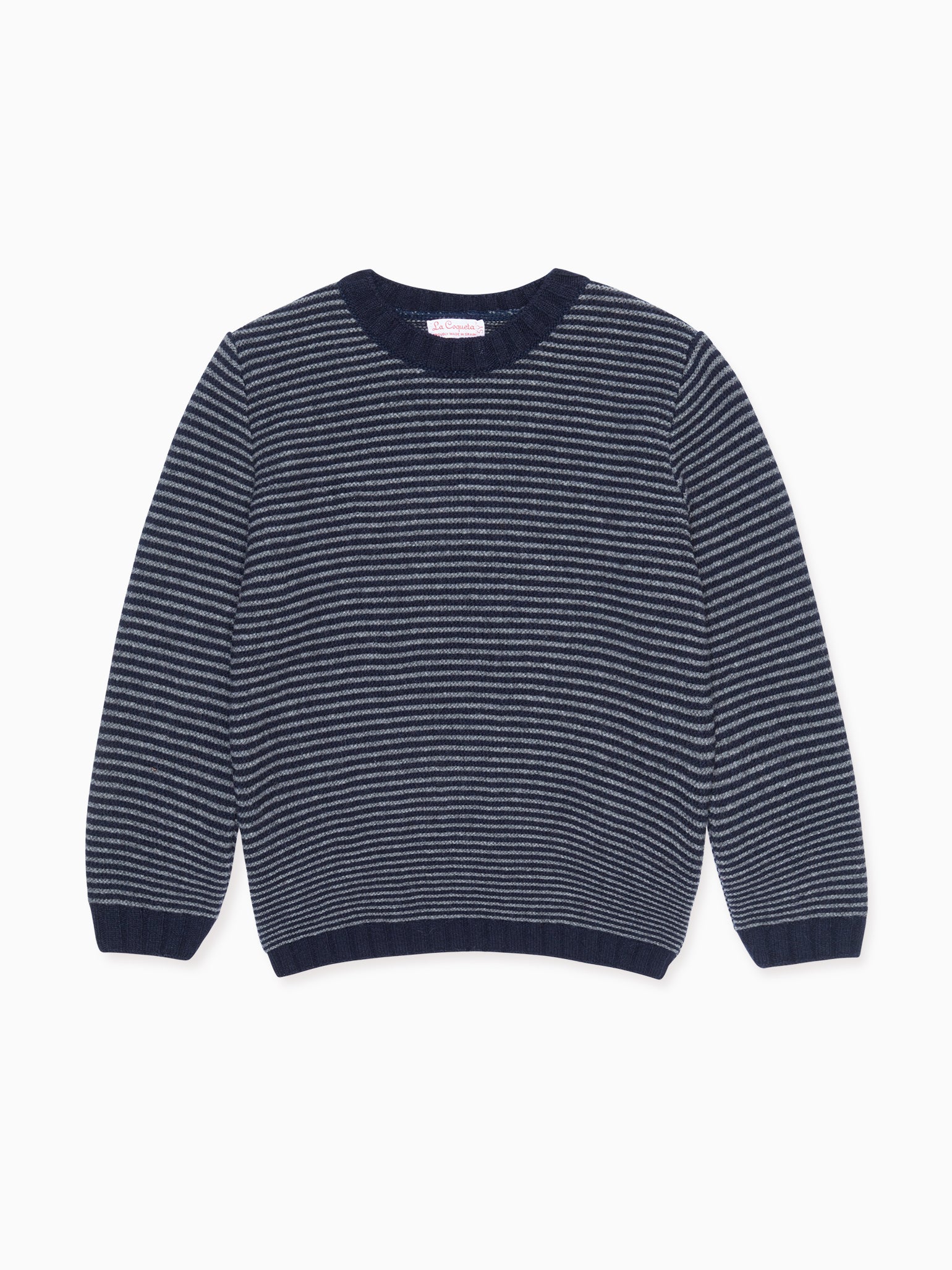 Navy Stripe Bromo Merino Boy Jumper