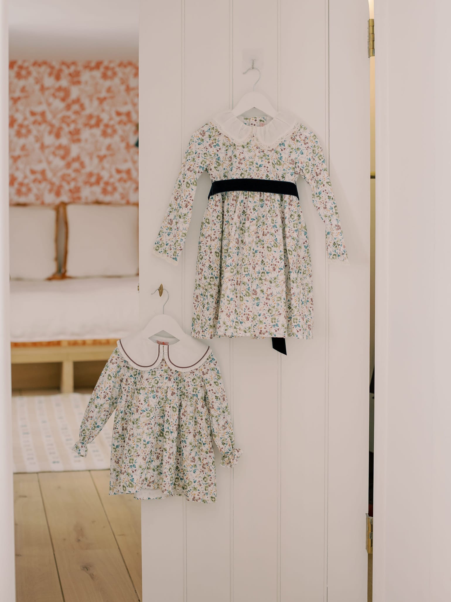 Green Floral Helena Girl Dress