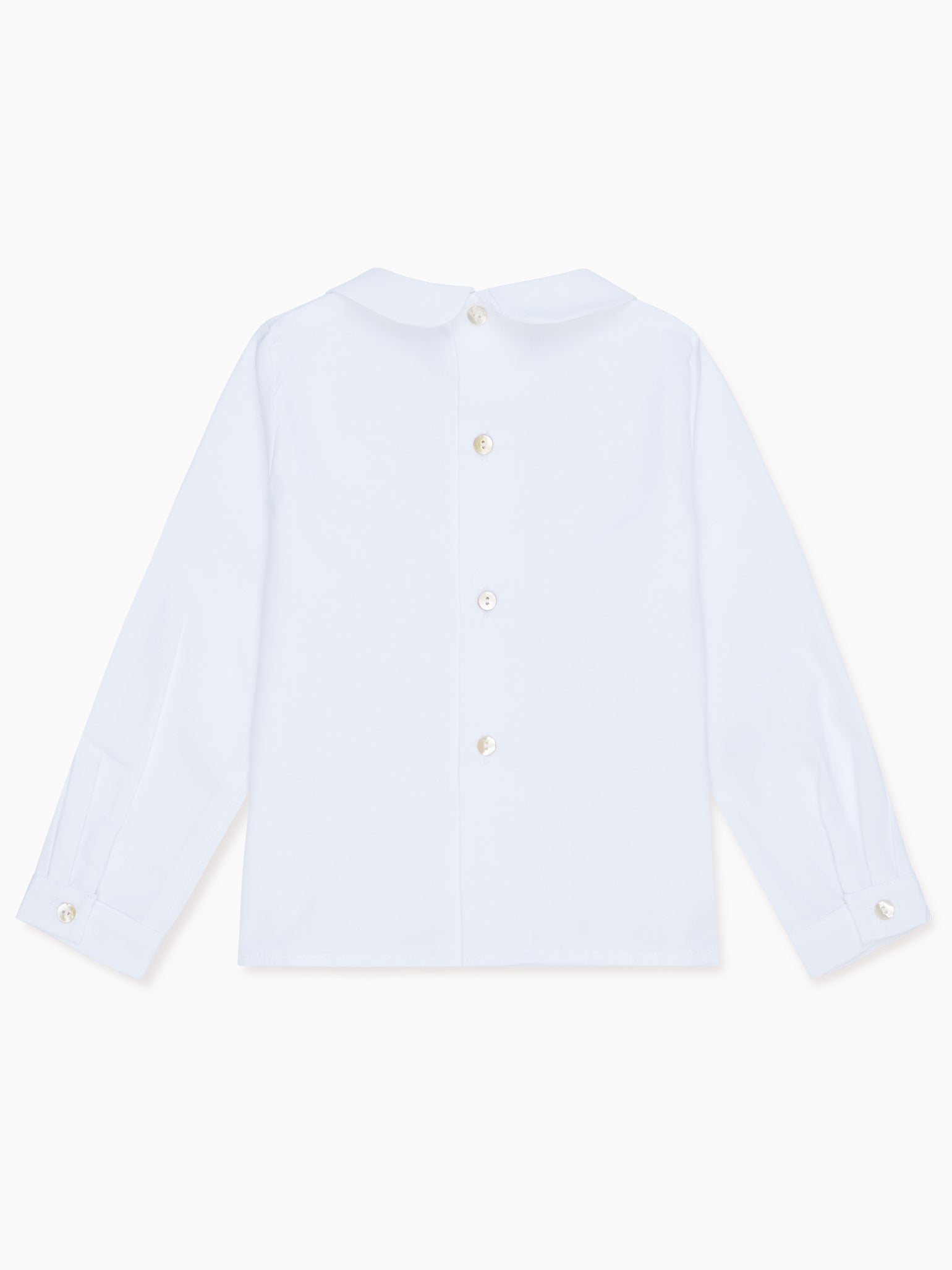 White Clio Long Sleeve Baby Shirt
