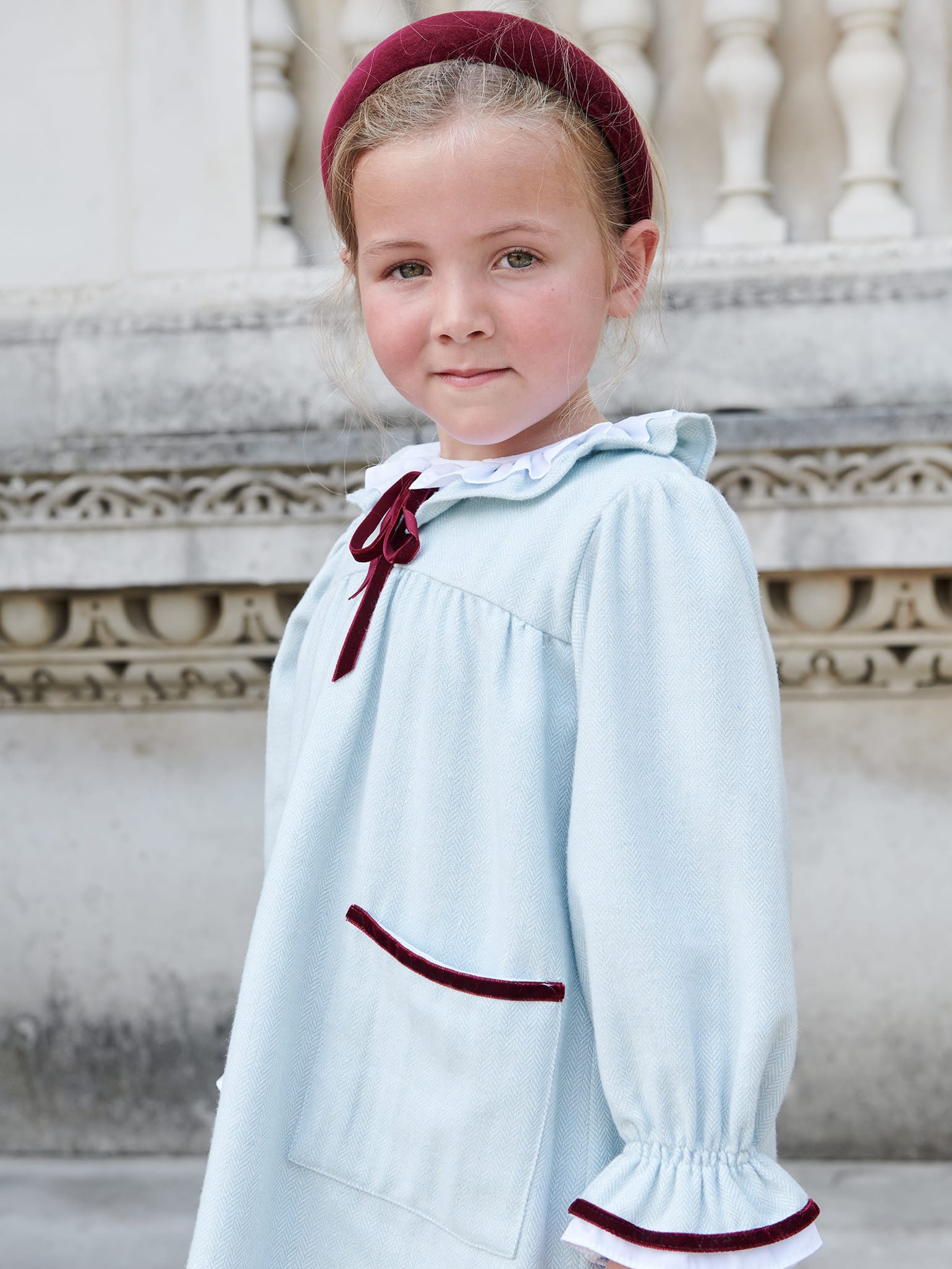 Blue Delia Girl Empire Dress