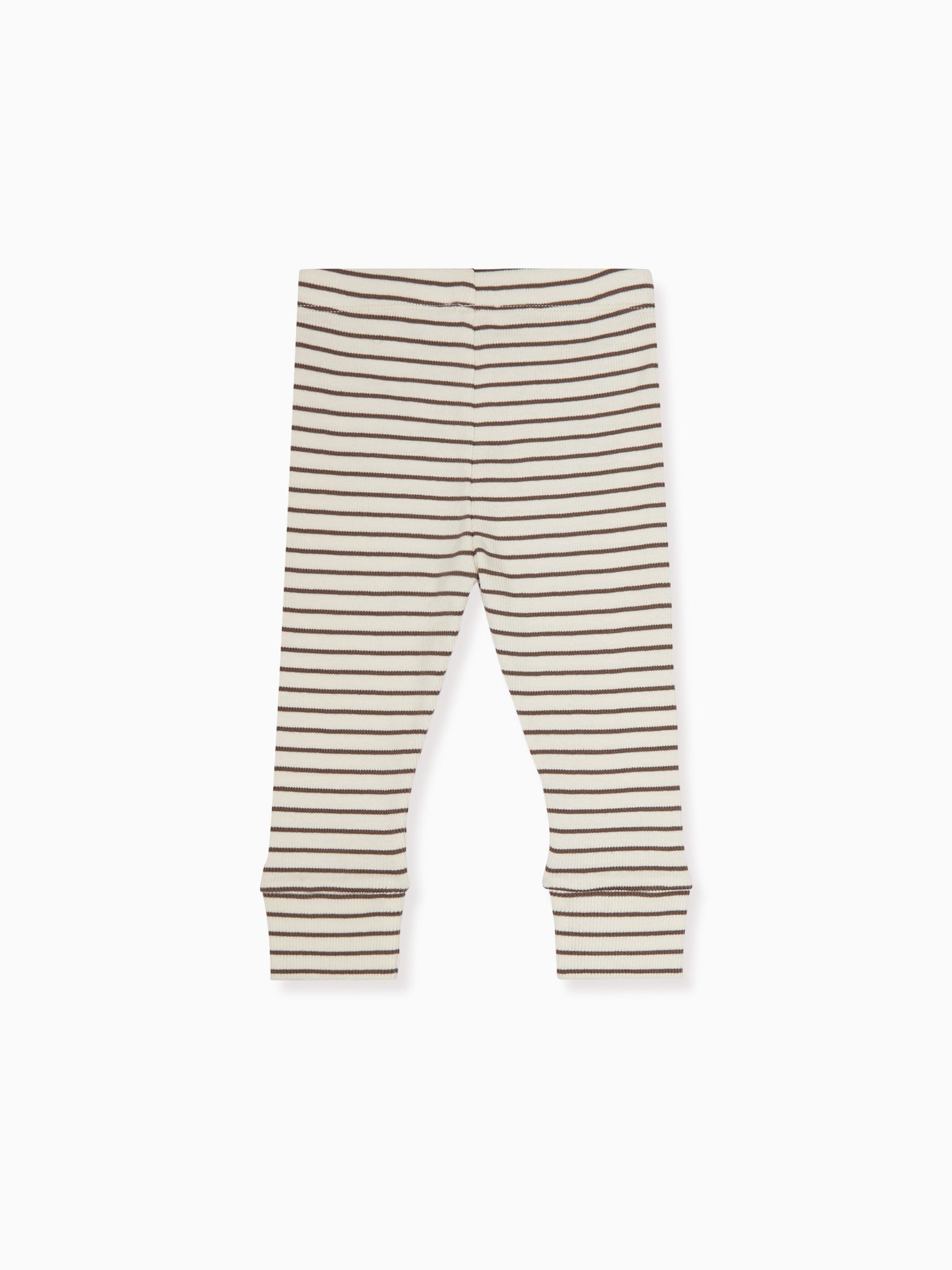 Latte Stripe Elija Baby Leggings