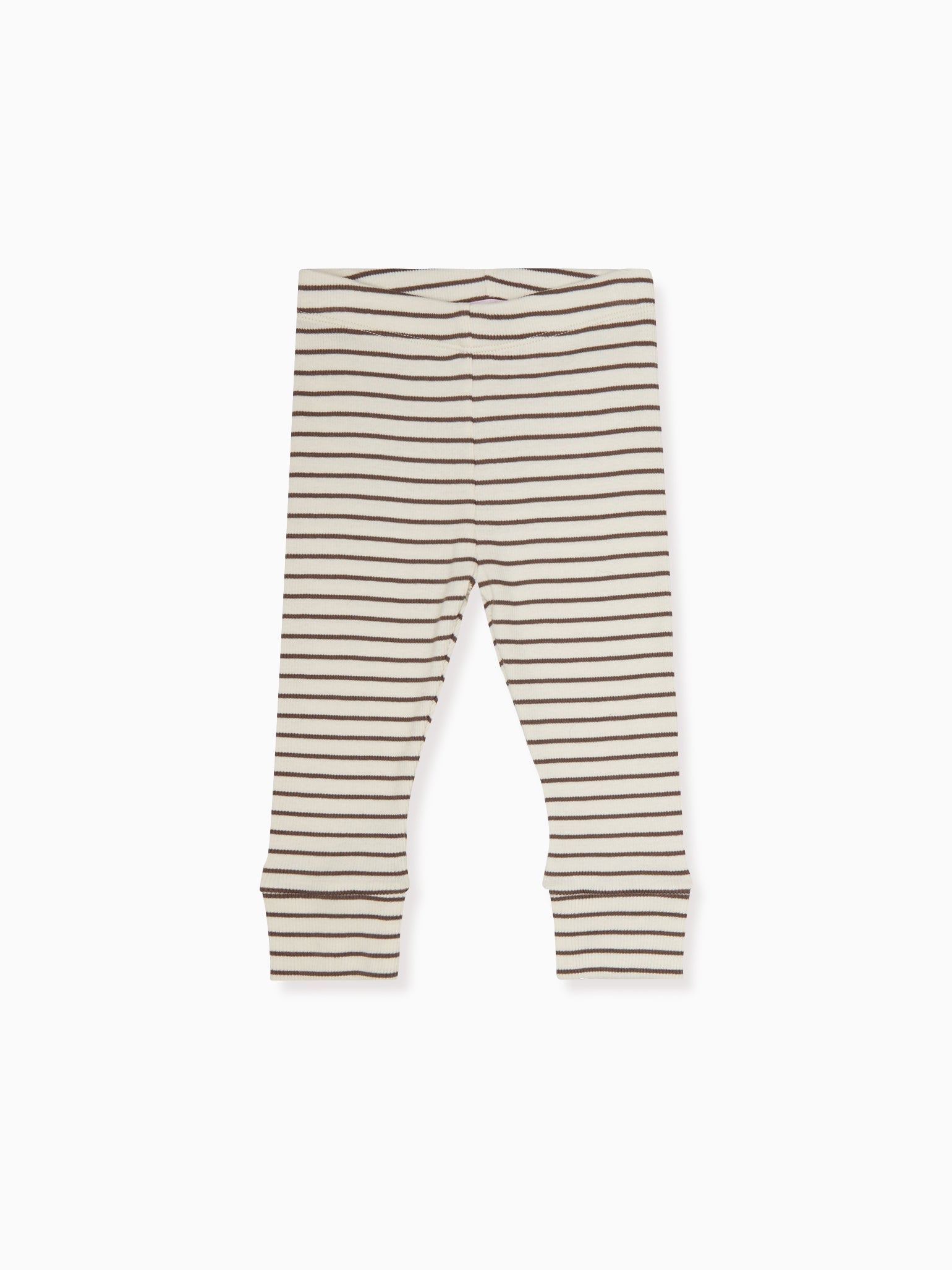 Latte Stripe Elija Baby Leggings