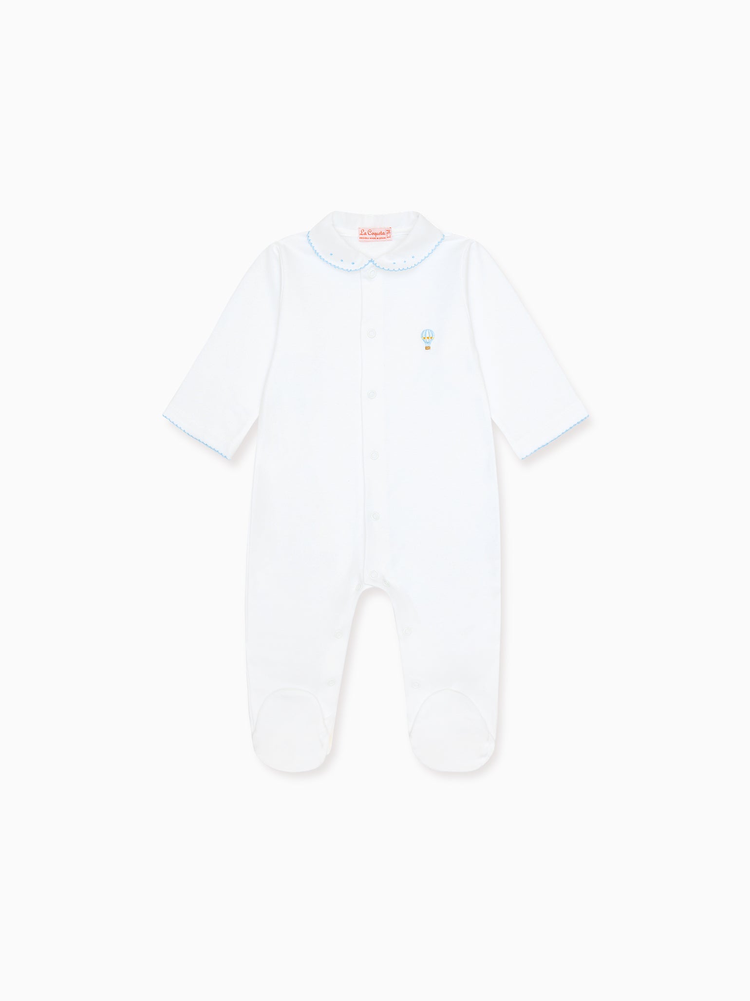 White Globo Balloon Baby Sleepsuit