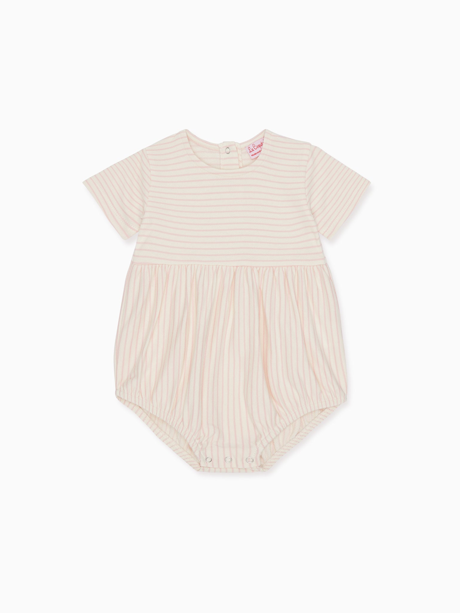 Dusty Pink Stripe Joanna Baby Girl Romper