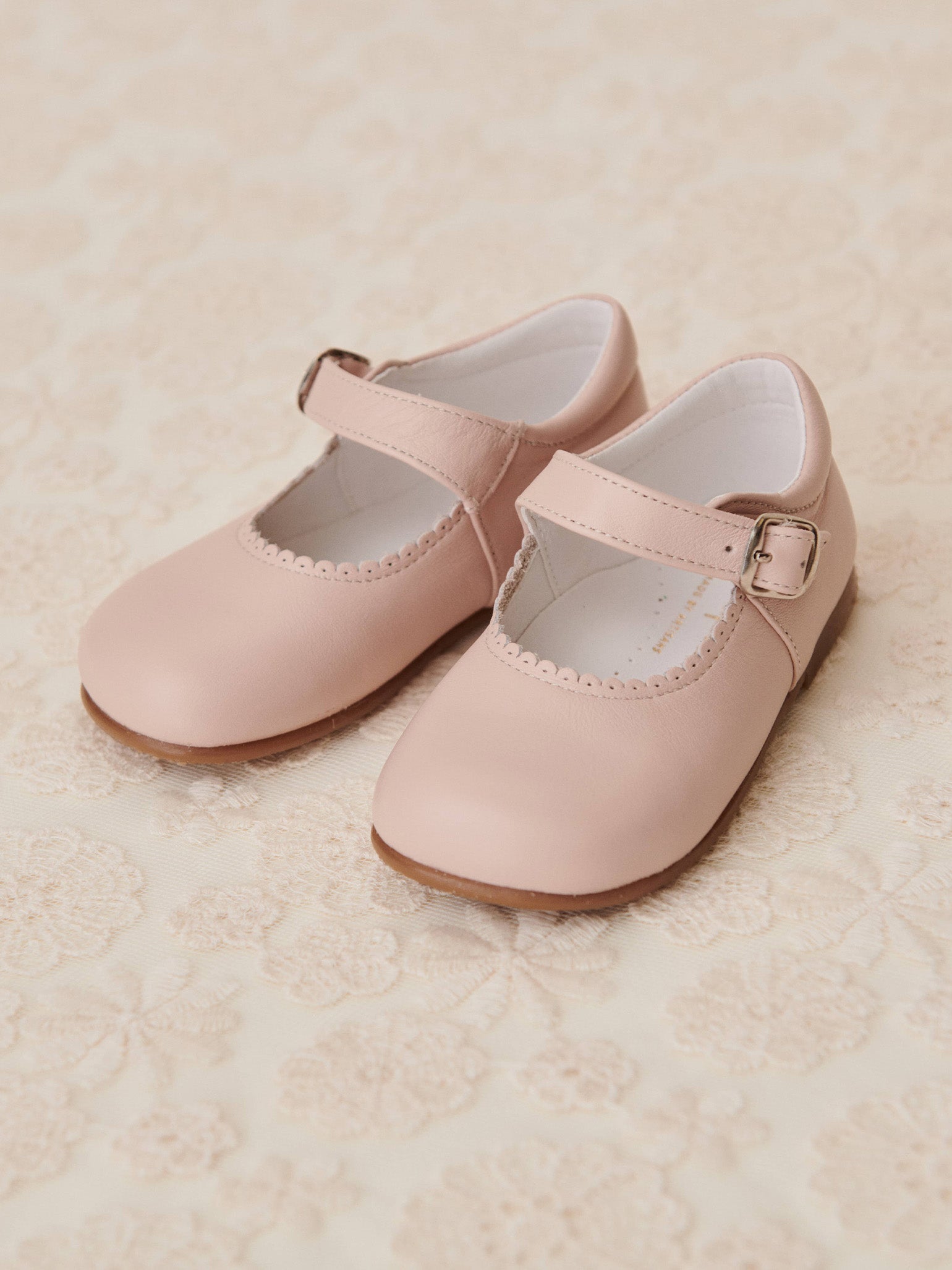 Blush Leather Toddler Mary Jane Shoes