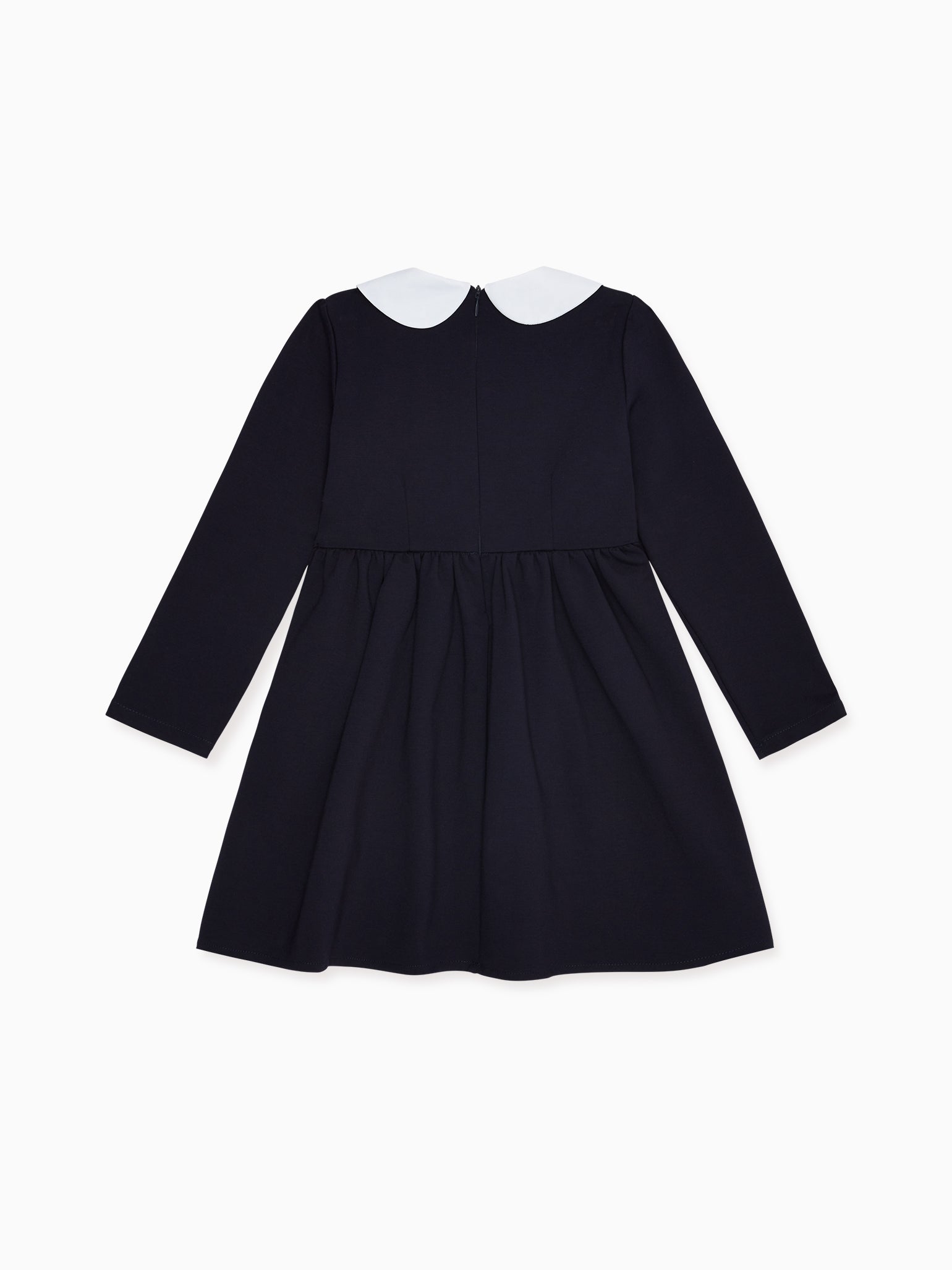 Navy Marta Girl Long Sleeve Dress