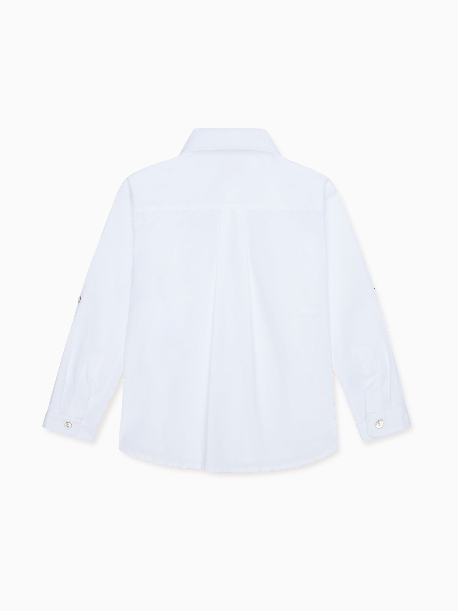 White Nico Long Sleeve Boy Shirt