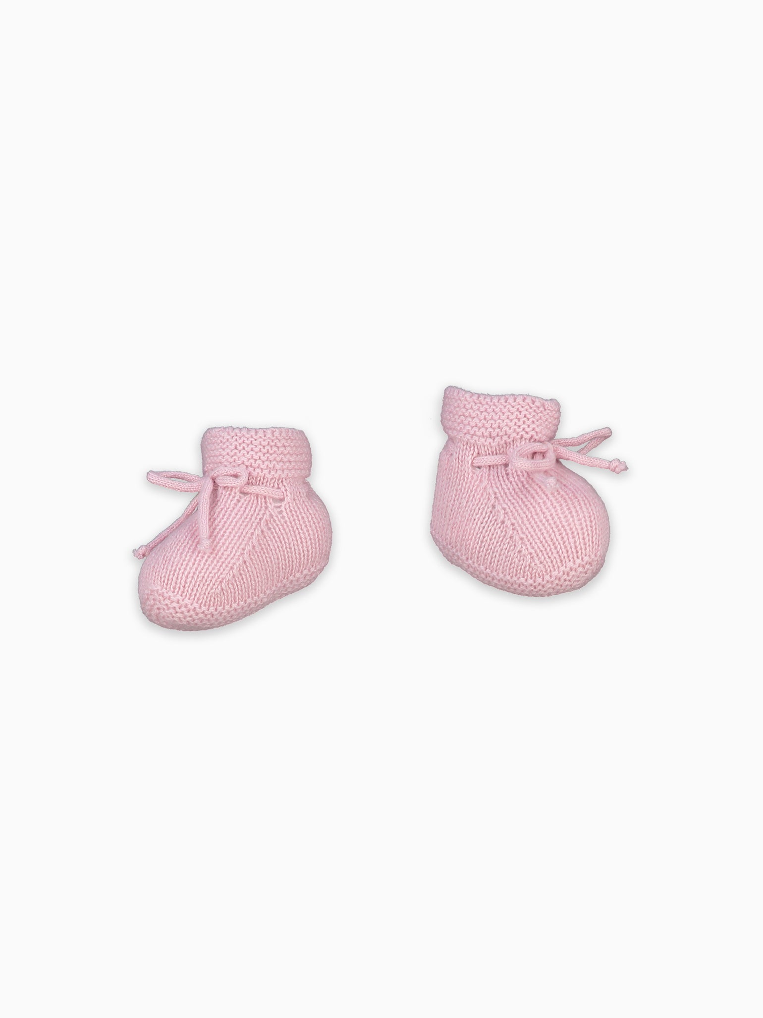 Dusty Pink Rimera Cashmere Baby Girl Booties