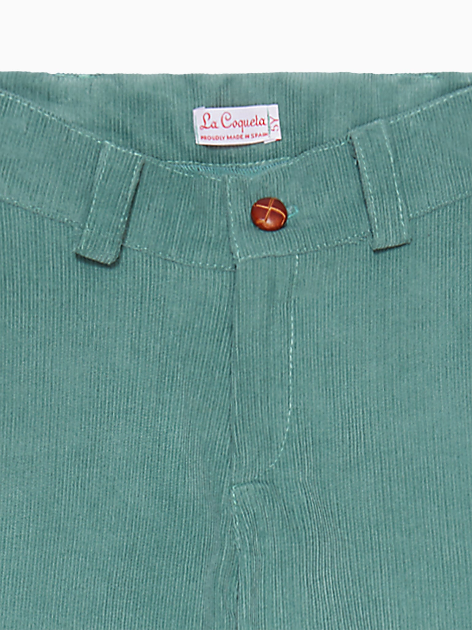 Green Reinaldo Boy Corduroy Trousers