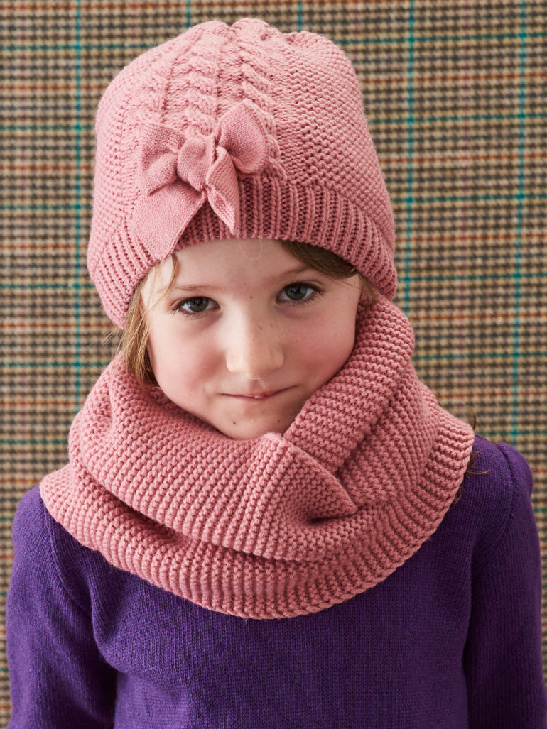 Pink Merino Snood