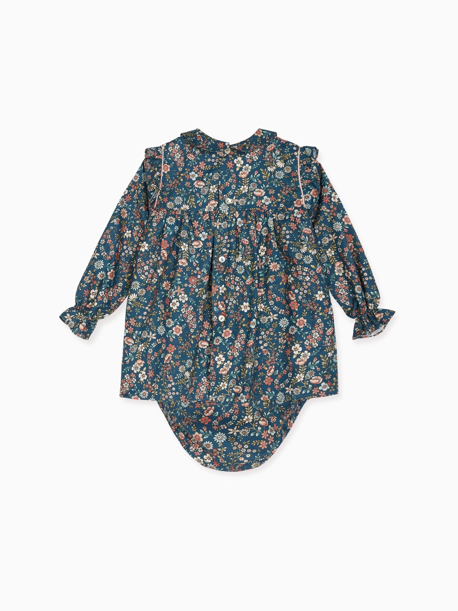 Navy Floral Vela Baby Girl Set