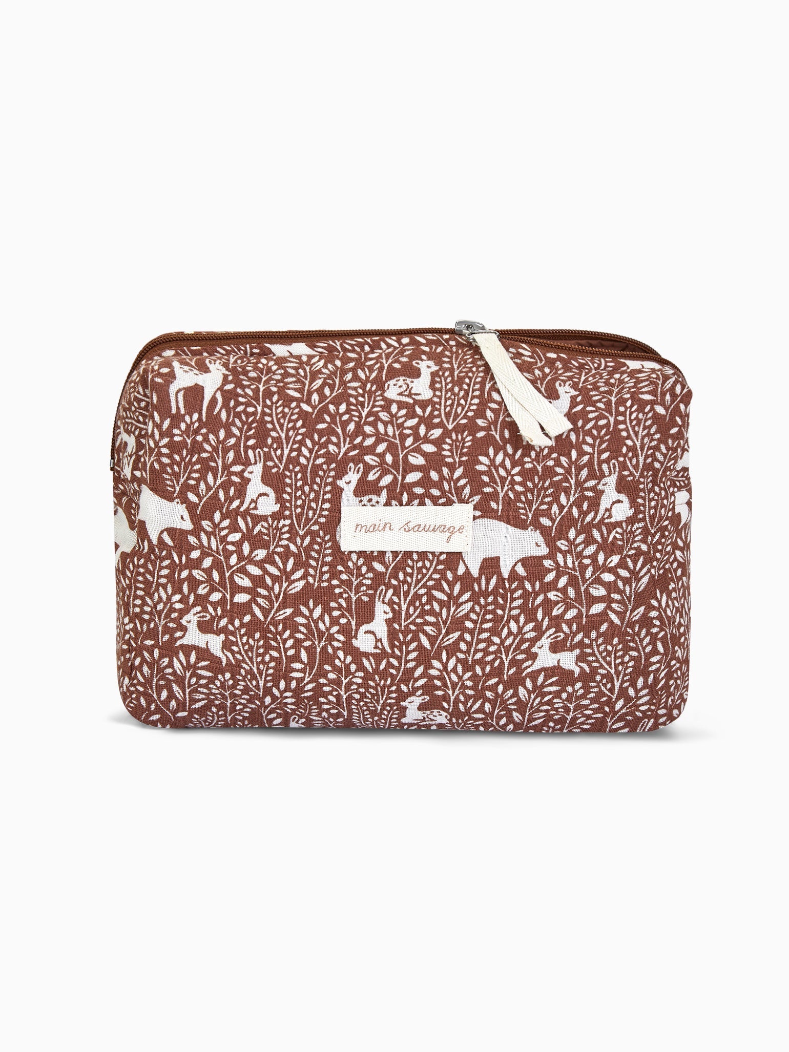 Brown Woodland Toiletry Bag